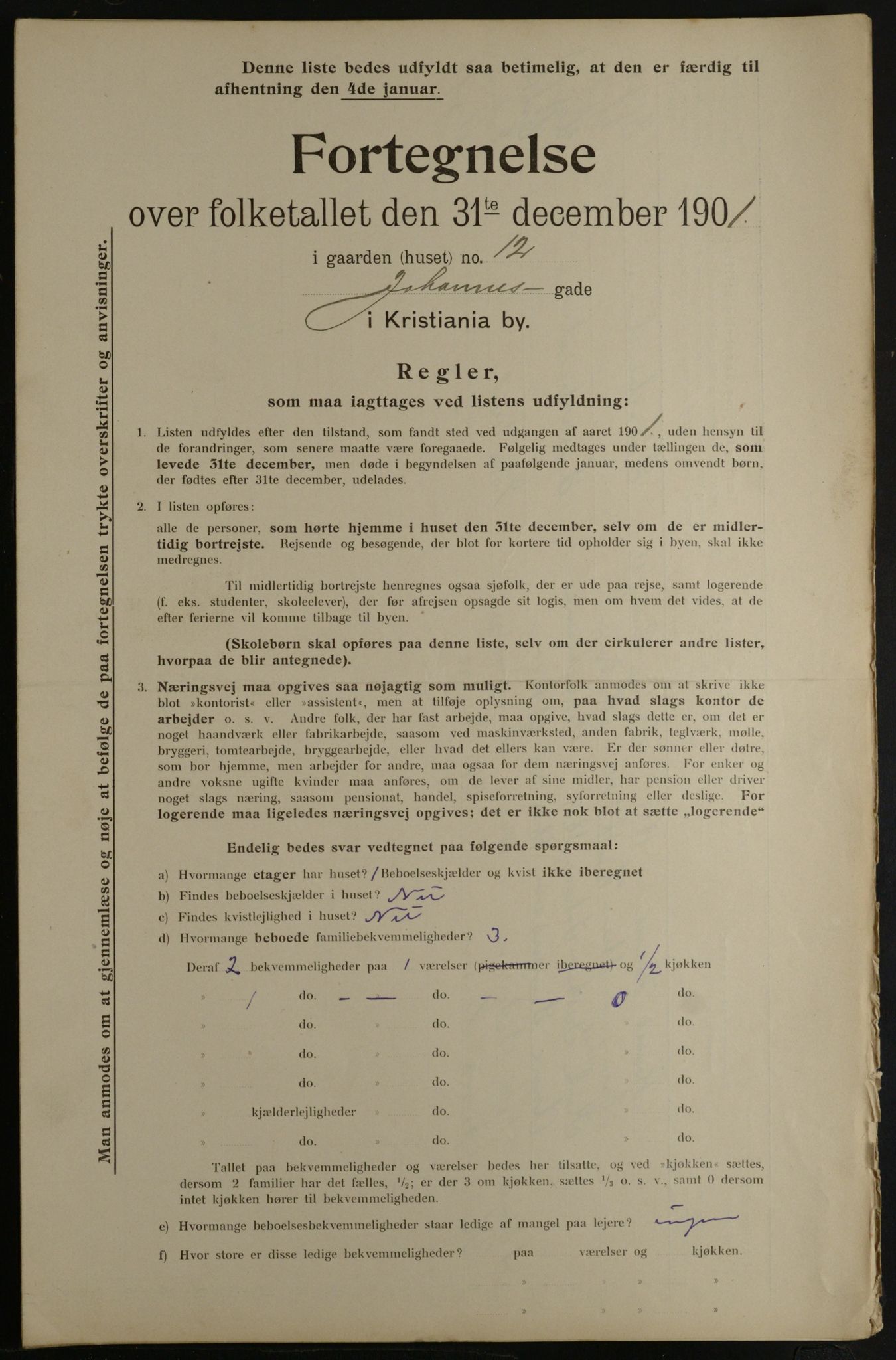 OBA, Kommunal folketelling 31.12.1901 for Kristiania kjøpstad, 1901, s. 7350