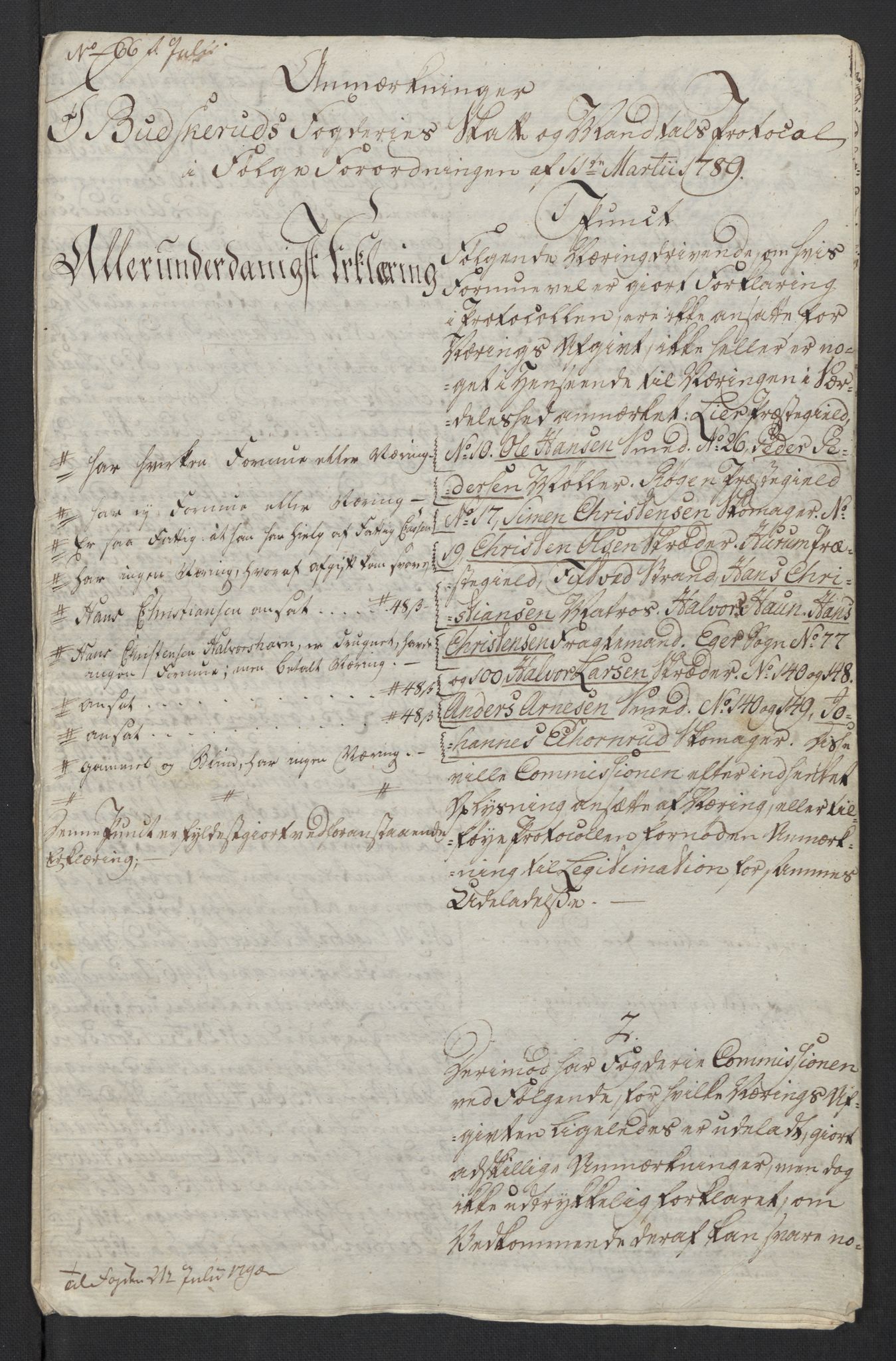 Rentekammeret inntil 1814, Reviderte regnskaper, Mindre regnskaper, RA/EA-4068/Rf/Rfe/L0004: Bragernes. Buskerud fogderi, 1789, s. 144