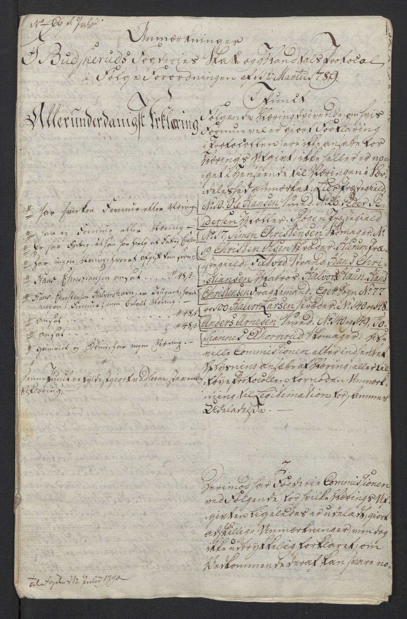 Rentekammeret inntil 1814, Reviderte regnskaper, Mindre regnskaper, AV/RA-EA-4068/Rf/Rfe/L0004: Bragernes. Buskerud fogderi, 1789, s. 144