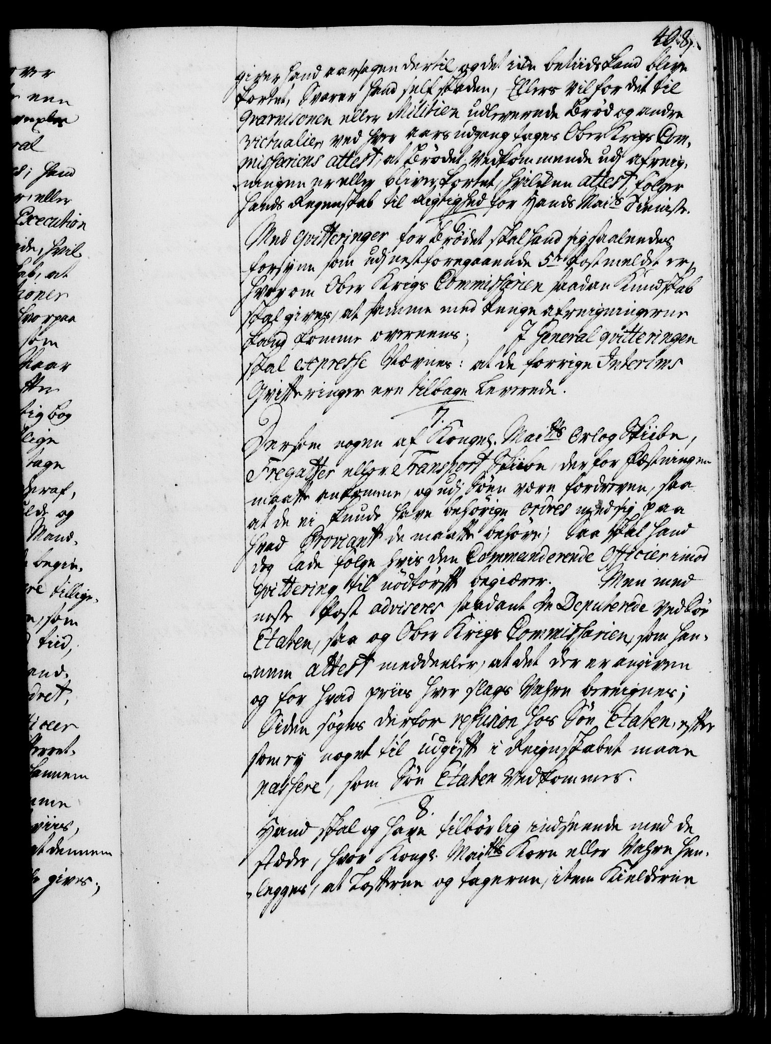Rentekammeret, Kammerkanselliet, RA/EA-3111/G/Gg/Ggi/L0002: Norsk instruksjonsprotokoll med register (merket RK 53.35), 1729-1751, s. 408