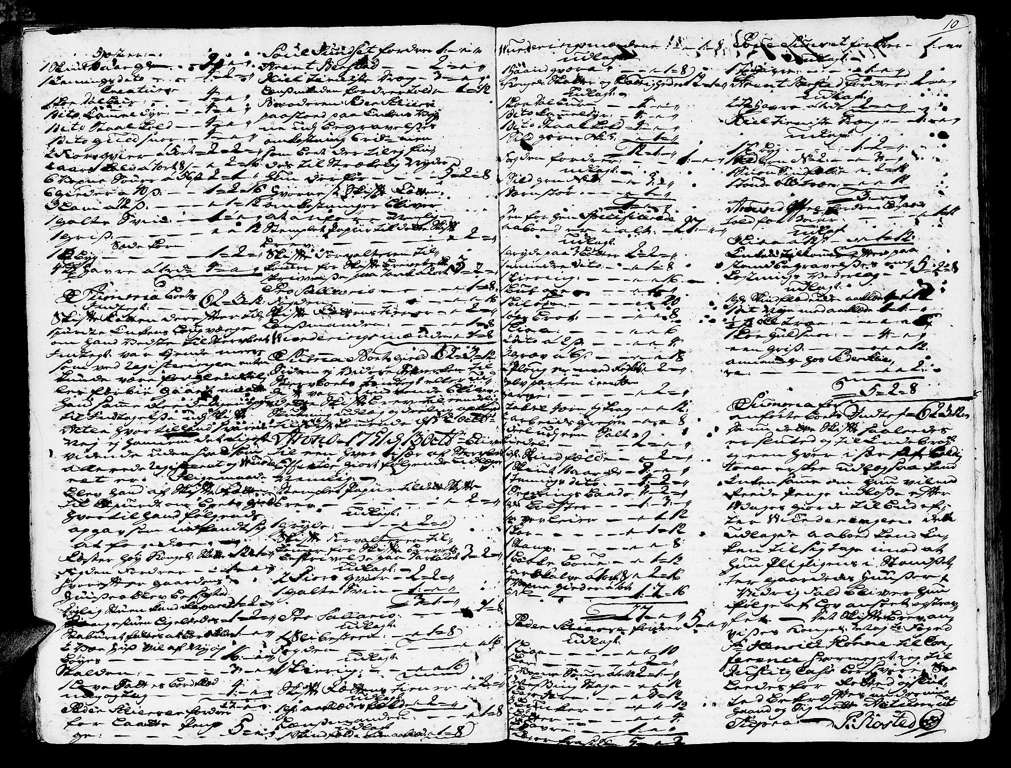Inderøy sorenskriveri, AV/SAT-A-4147/1/3/3A/L0009: Skifteprotokoll, 1751-1761, s. 9b-10a