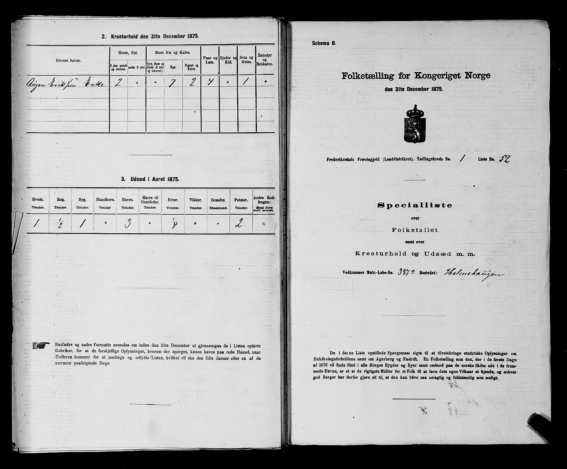 RA, Folketelling 1875 for 0132L Fredrikstad prestegjeld, Glemmen sokn, 1875, s. 242