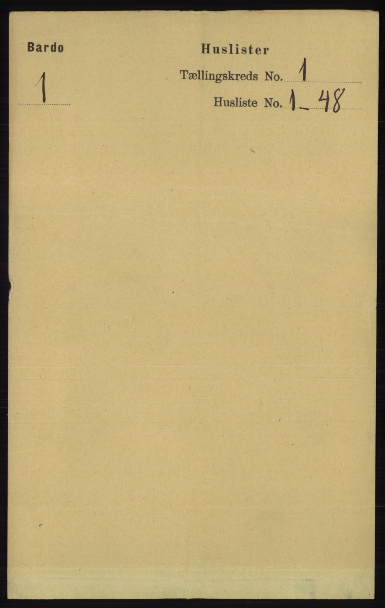RA, Folketelling 1891 for 1922 Bardu herred, 1891, s. 13
