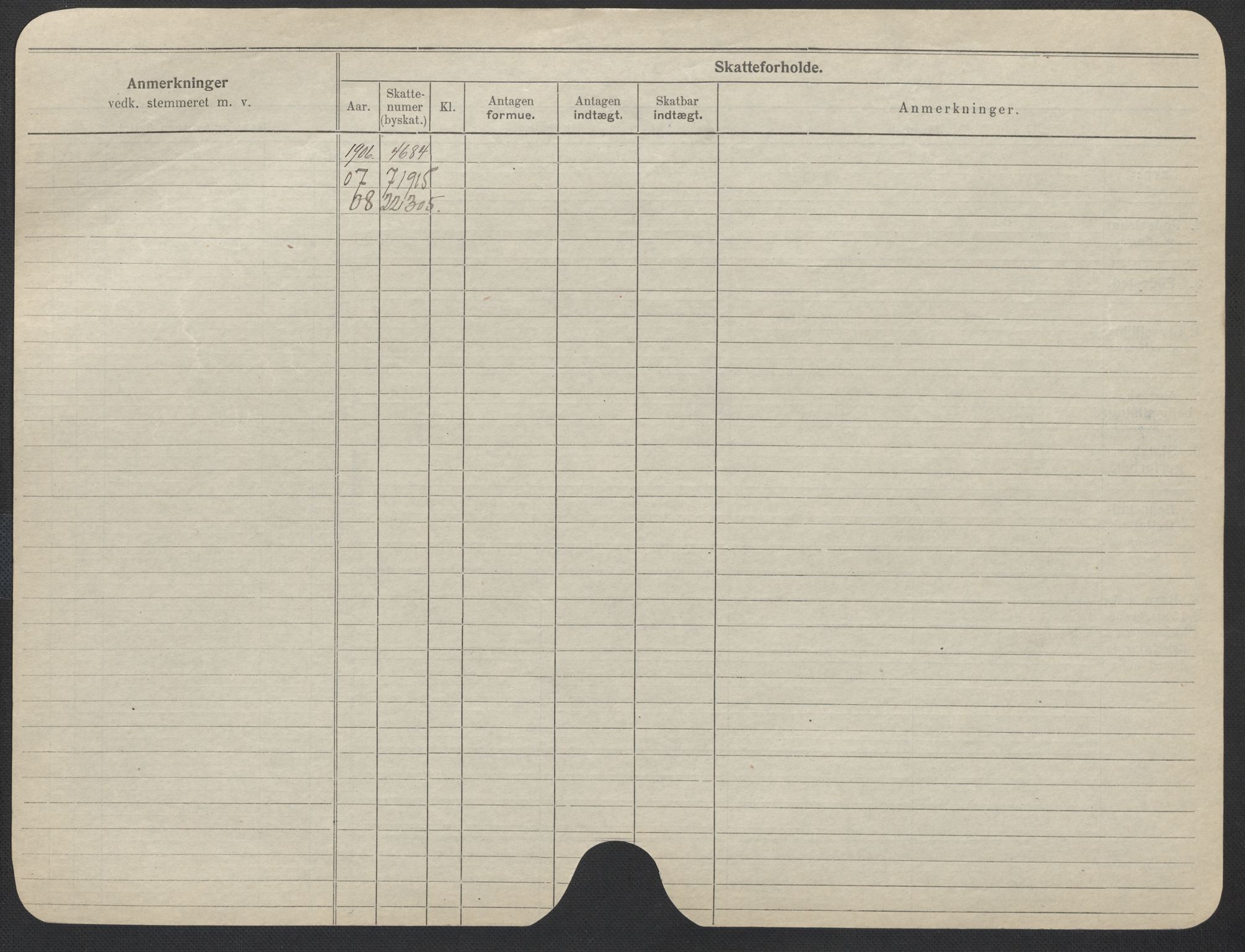 Oslo folkeregister, Registerkort, SAO/A-11715/F/Fa/Fac/L0013: Kvinner, 1906-1914, s. 1026b