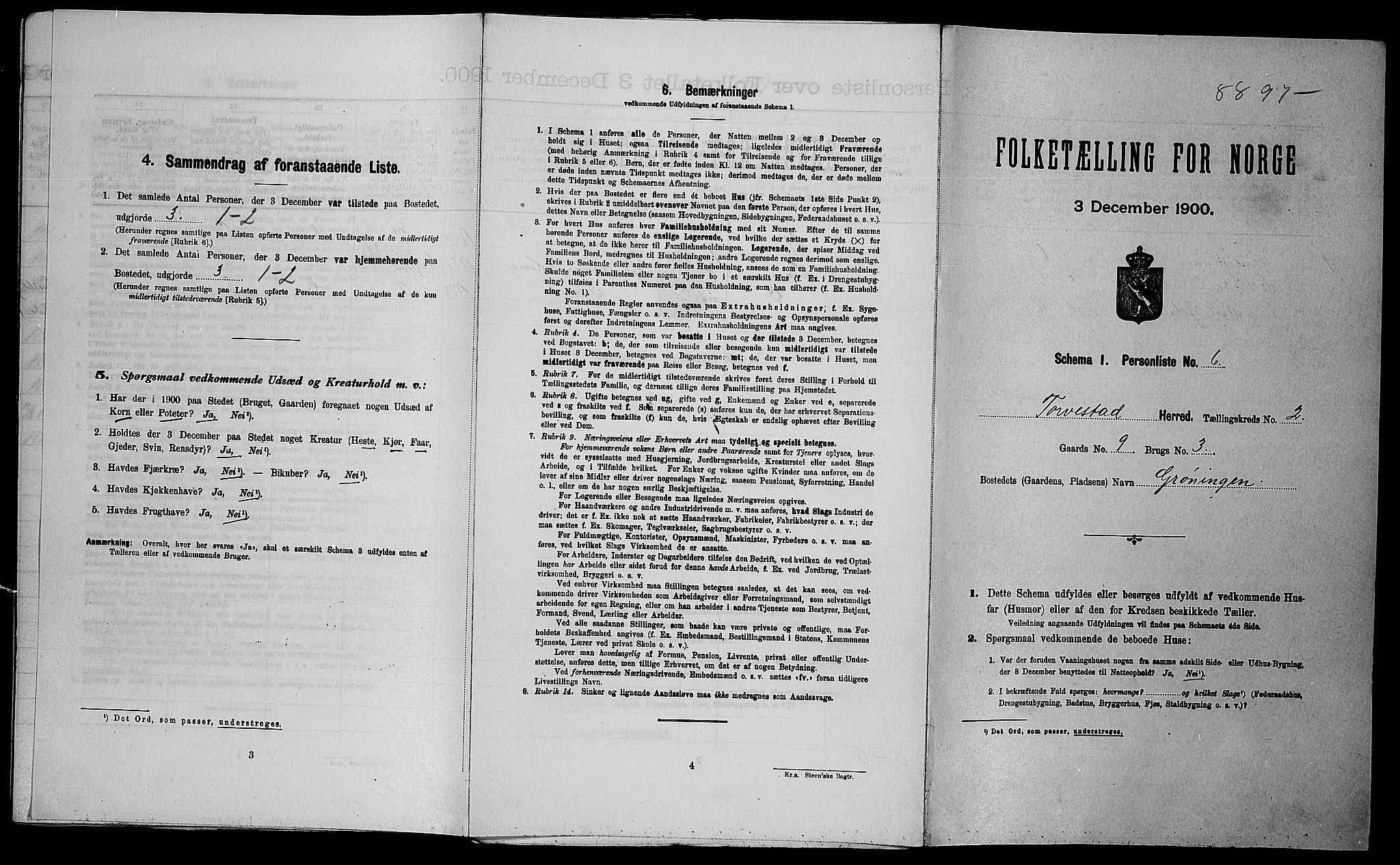 SAST, Folketelling 1900 for 1152 Torvastad herred, 1900, s. 254