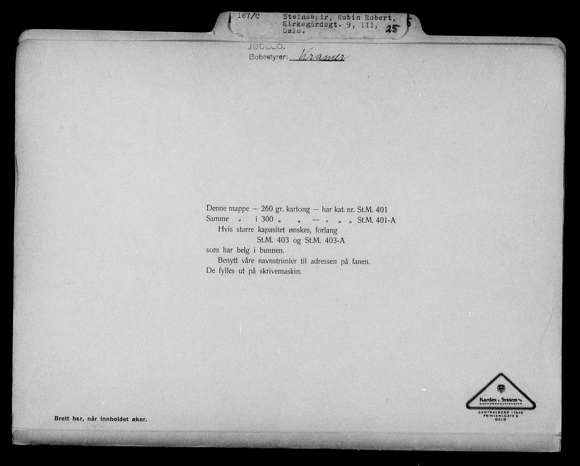 Justisdepartementet, Tilbakeføringskontoret for inndratte formuer, RA/S-1564/H/Hc/Hcc/L0983: --, 1945-1947, s. 175