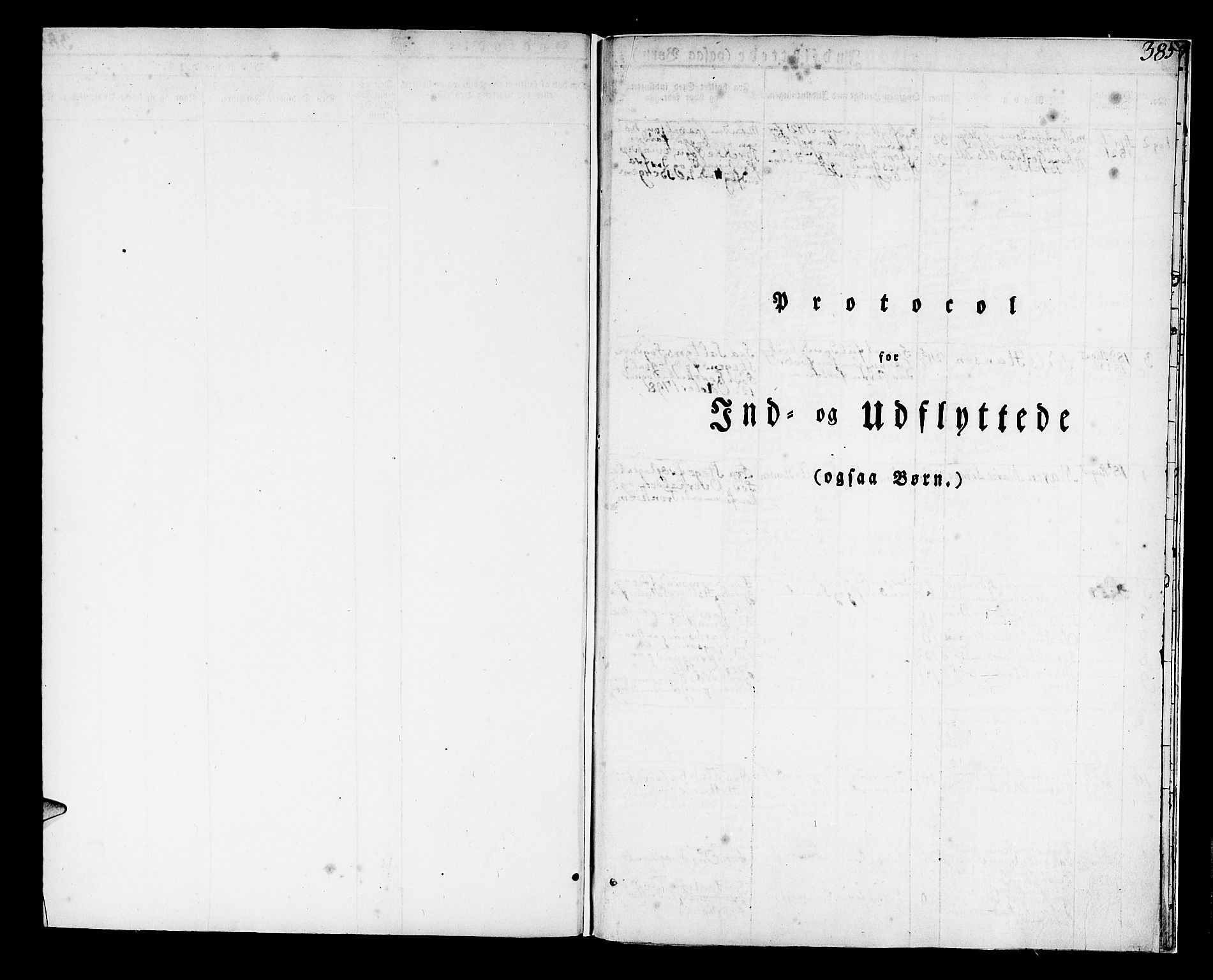Korskirken sokneprestembete, SAB/A-76101/H/Hab: Klokkerbok nr. A 3, 1821-1831, s. 385
