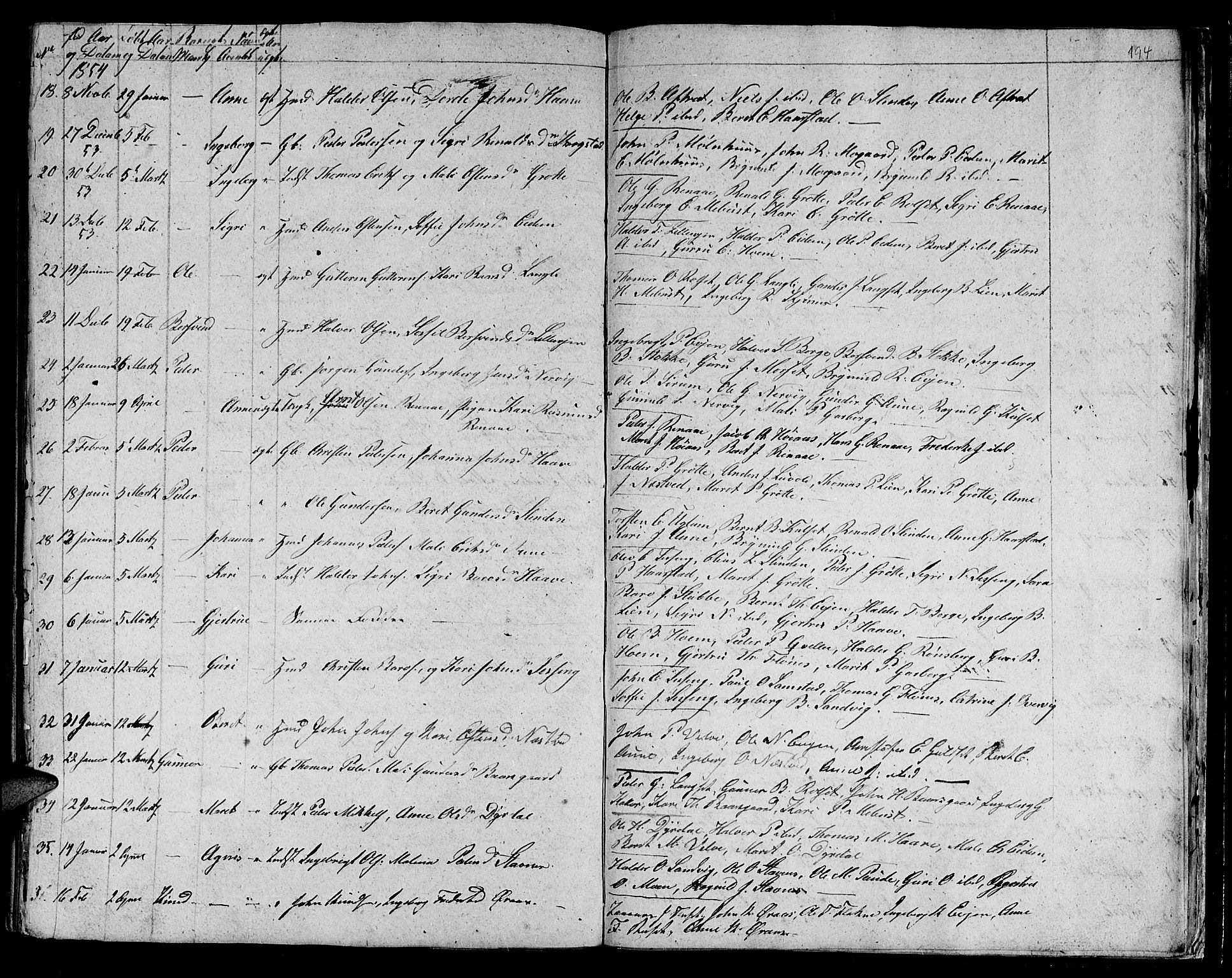 Ministerialprotokoller, klokkerbøker og fødselsregistre - Sør-Trøndelag, SAT/A-1456/695/L1154: Klokkerbok nr. 695C05, 1842-1858, s. 194