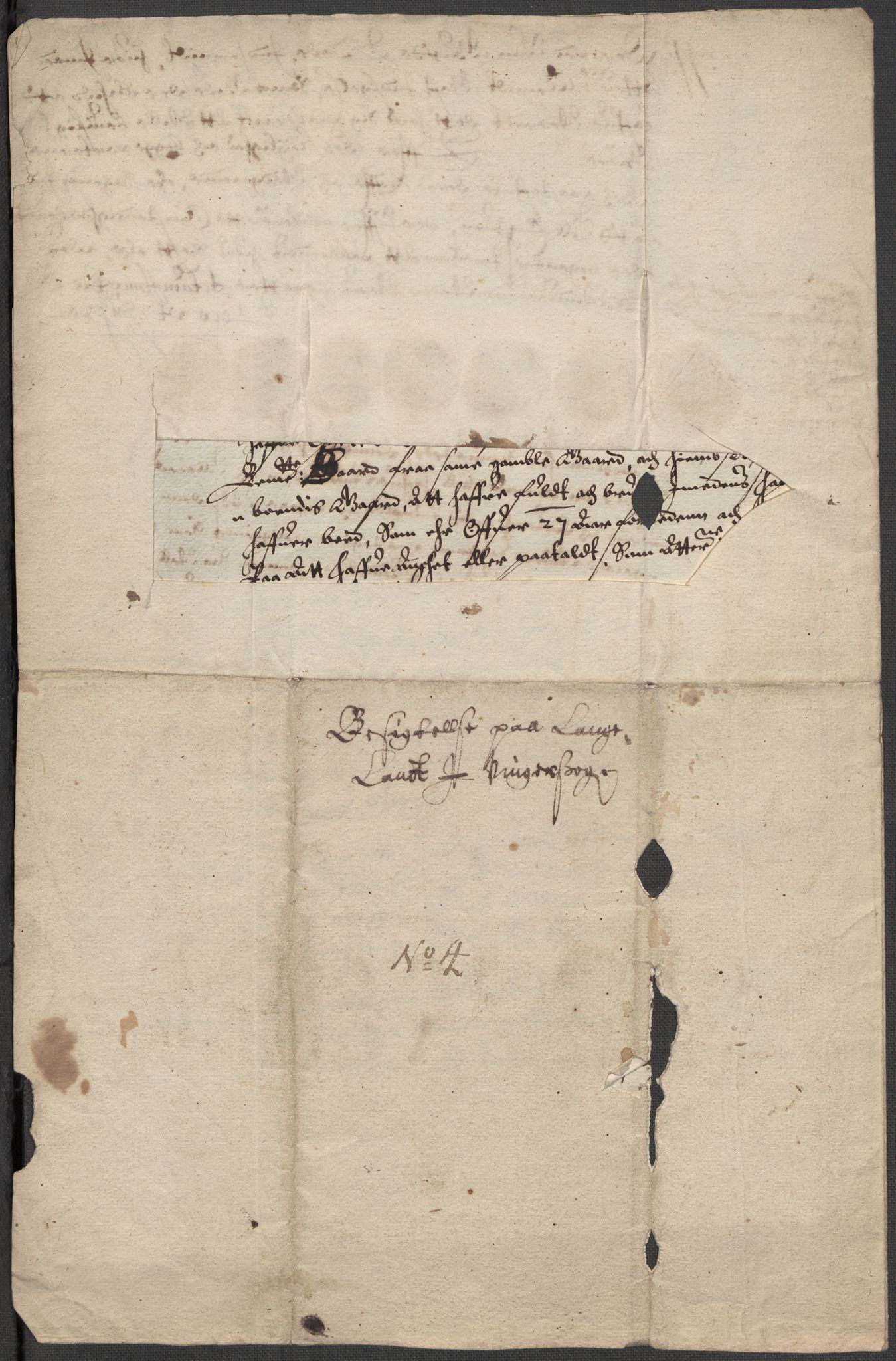 Riksarkivets diplomsamling, RA/EA-5965/F15/L0011: Prestearkiv - Hedmark, 1575-1735, s. 64