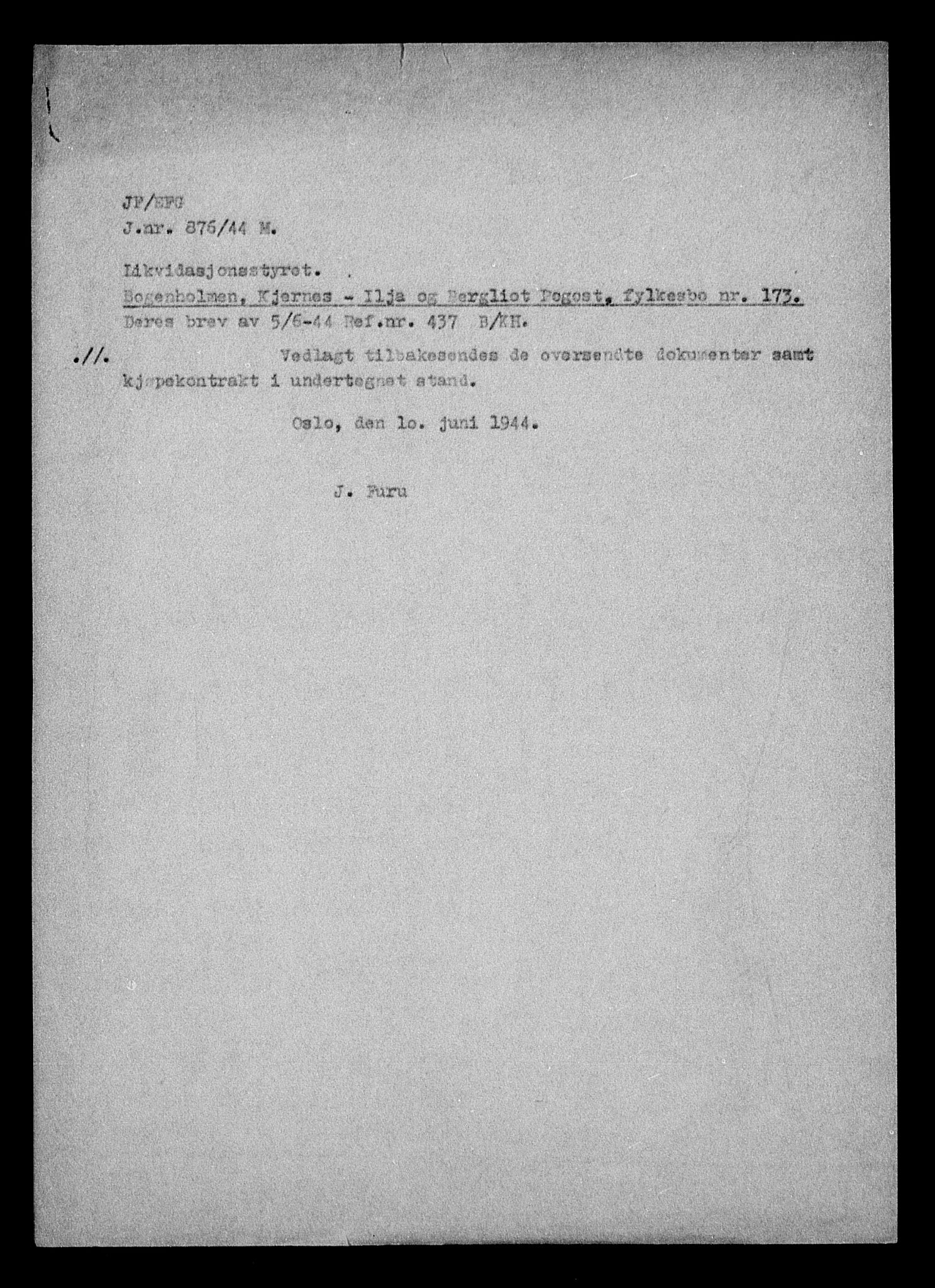 Justisdepartementet, Tilbakeføringskontoret for inndratte formuer, RA/S-1564/H/Hc/Hcc/L0970: --, 1945-1947, s. 176