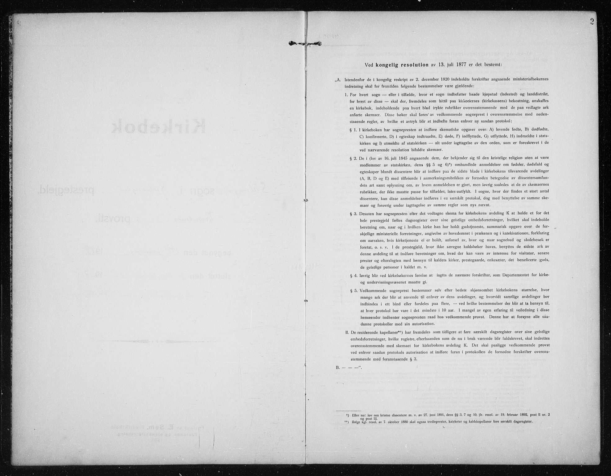 Salangen sokneprestembete, SATØ/S-1324/H/Ha/L0005klokker: Klokkerbok nr. 5, 1918-1937, s. 2