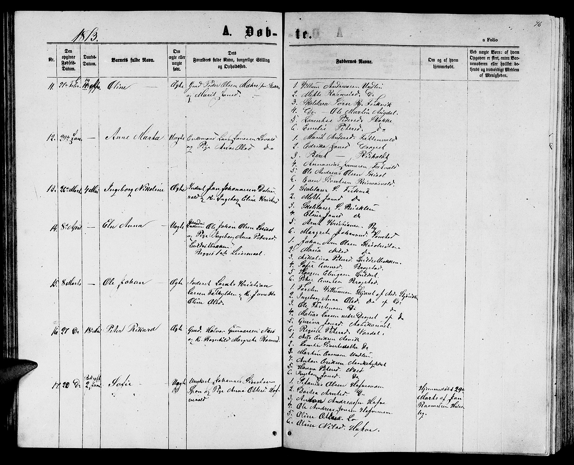 Ministerialprotokoller, klokkerbøker og fødselsregistre - Nord-Trøndelag, AV/SAT-A-1458/714/L0133: Klokkerbok nr. 714C02, 1865-1877, s. 46