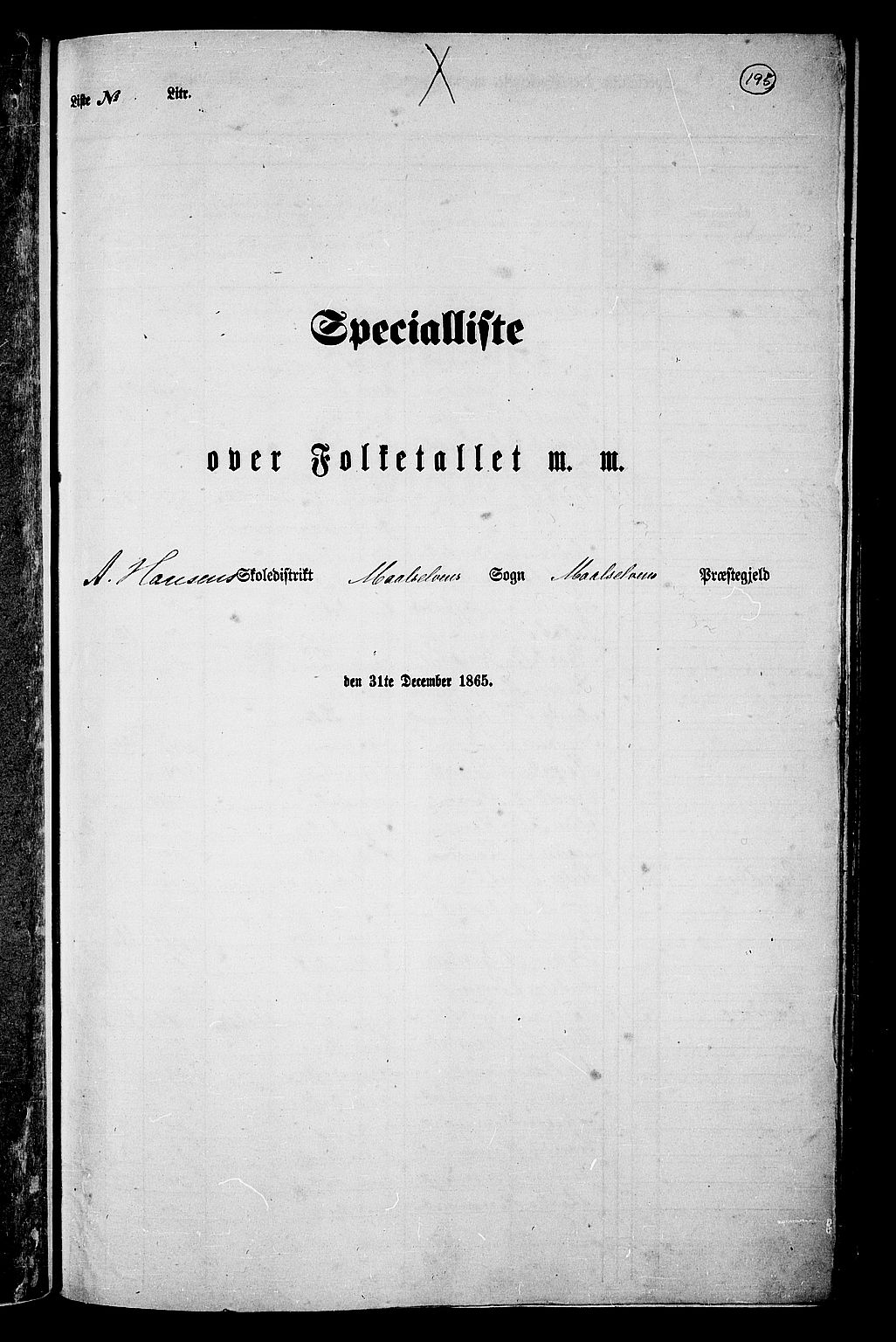 RA, Folketelling 1865 for 1924P Målselv prestegjeld, 1865, s. 28