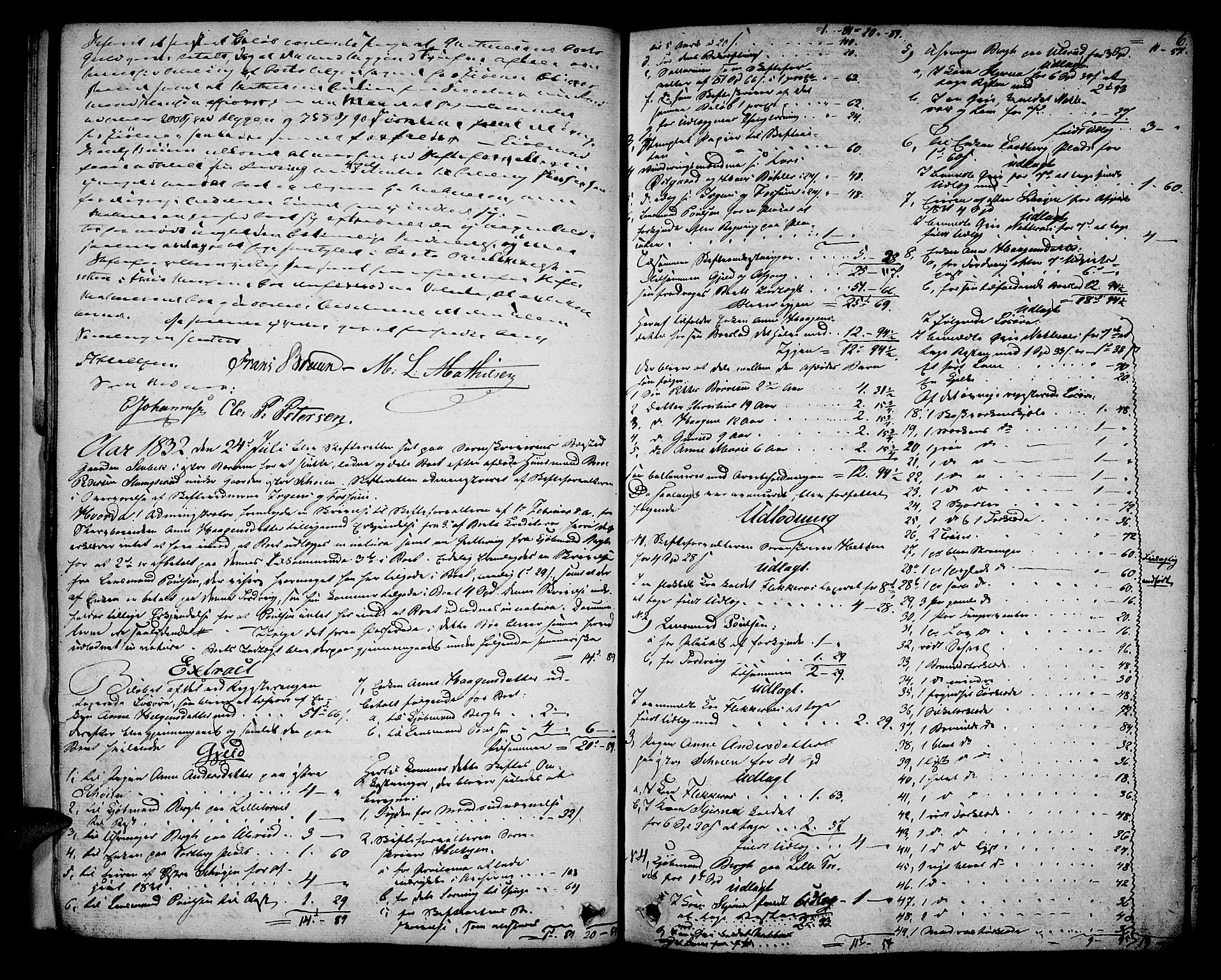 Aker sorenskriveri, AV/SAO-A-10895/H/Hb/L0022: Skifteprotokoll, 1832-1835, s. 5b-6a