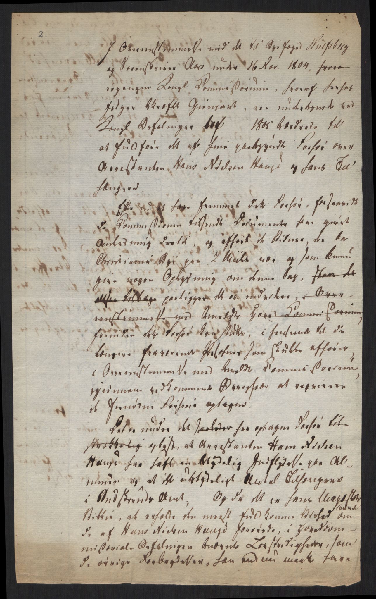 Justisdepartementet, Kommisjon i saken mot Hans Nielsen Hauge 1804, AV/RA-S-1151/D/L0001: Hans Nielsen Hauges sak, 1804-1813