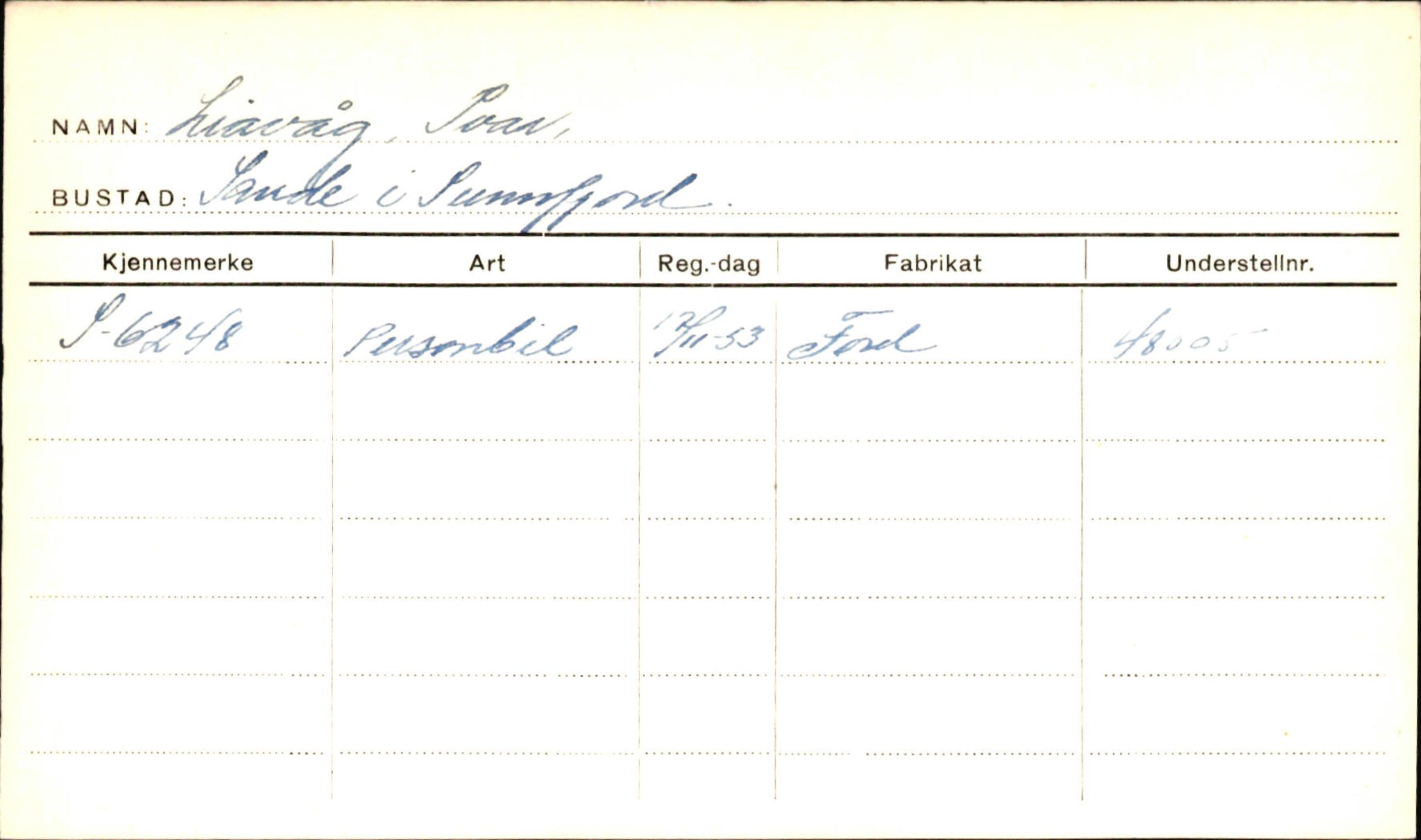 Statens vegvesen, Sogn og Fjordane vegkontor, AV/SAB-A-5301/4/F/L0001B: Eigarregister Fjordane til 1.6.1961, 1930-1961, s. 522