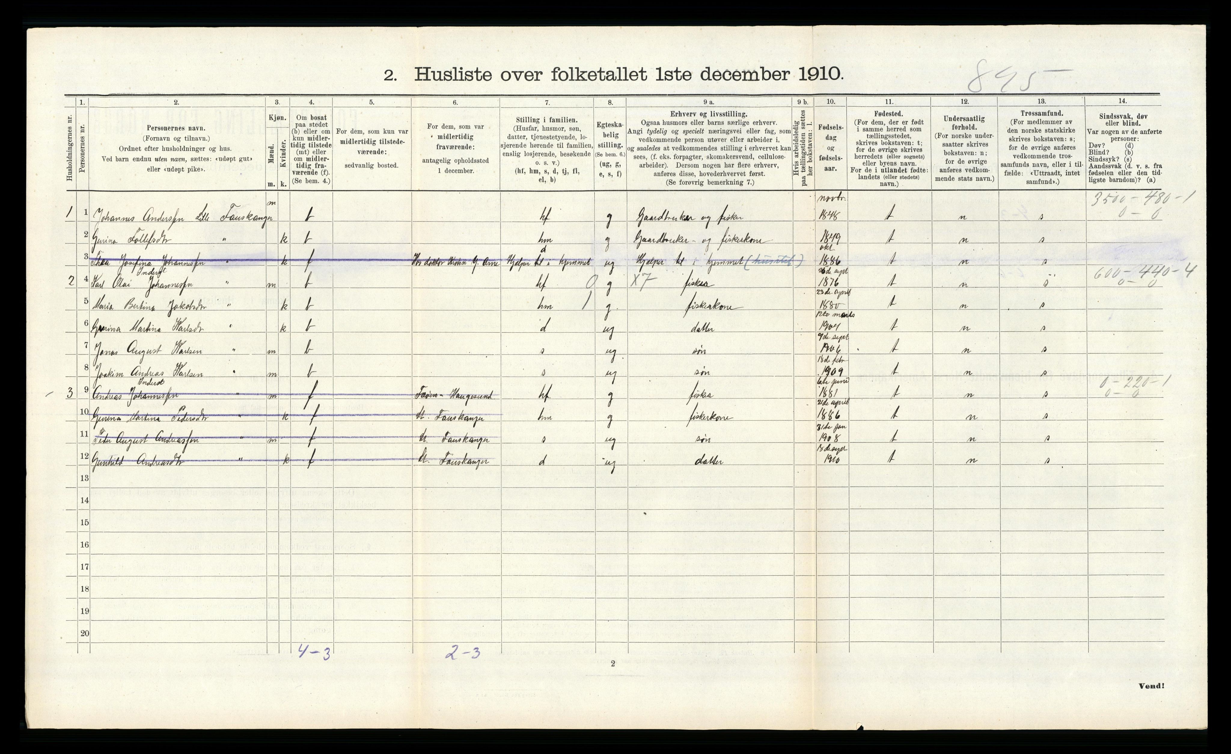 RA, Folketelling 1910 for 1258 Herdla herred, 1910, s. 517