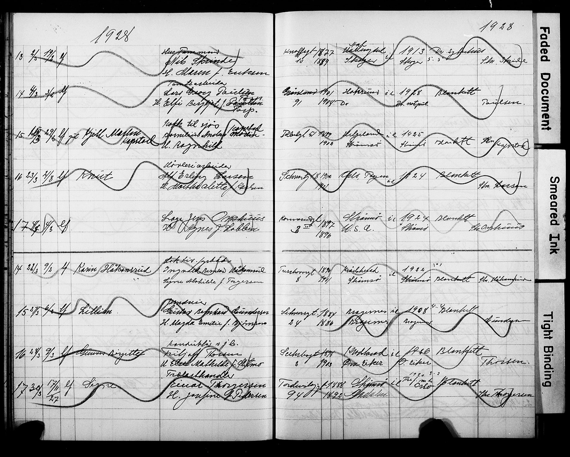 Strømsø kirkebøker, SAKO/A-246/Y/Ya/L0010: Kladd til kirkebok nr. I 10, 1925-1930