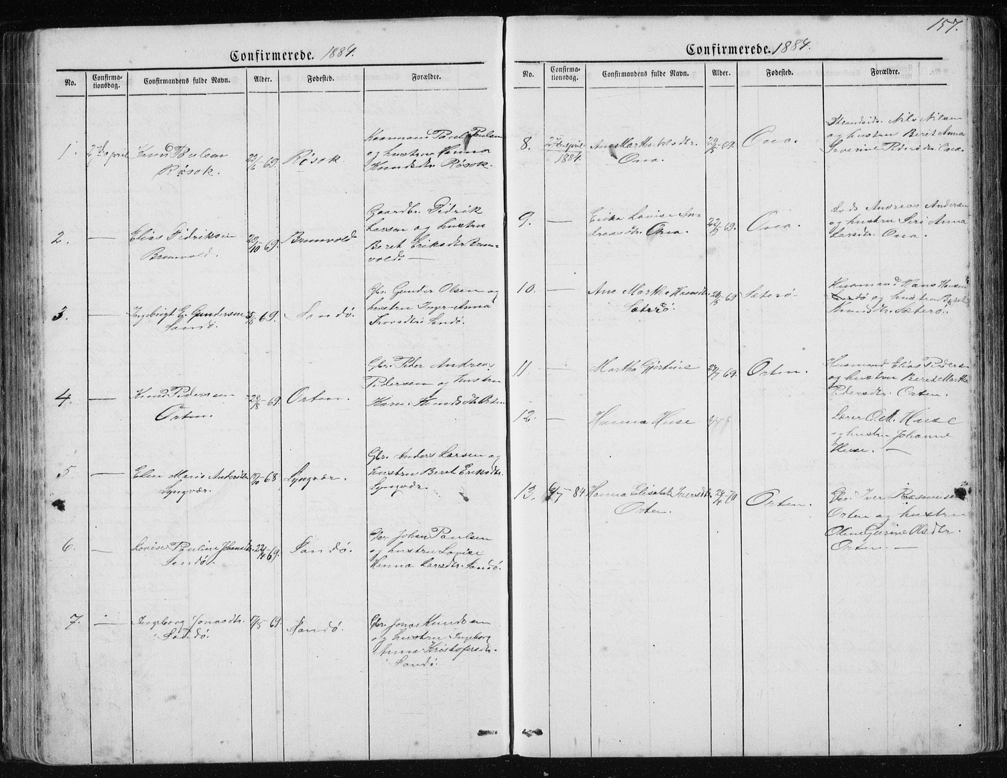 Ministerialprotokoller, klokkerbøker og fødselsregistre - Møre og Romsdal, SAT/A-1454/561/L0732: Klokkerbok nr. 561C02, 1867-1900, s. 157