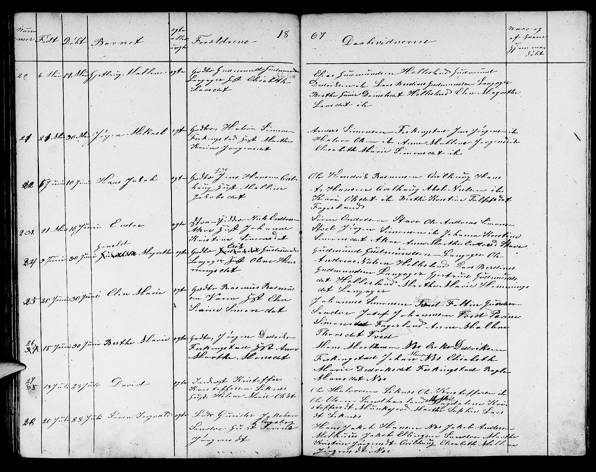 Skudenes sokneprestkontor, AV/SAST-A -101849/H/Ha/Hab/L0002: Klokkerbok nr. B 2, 1848-1873