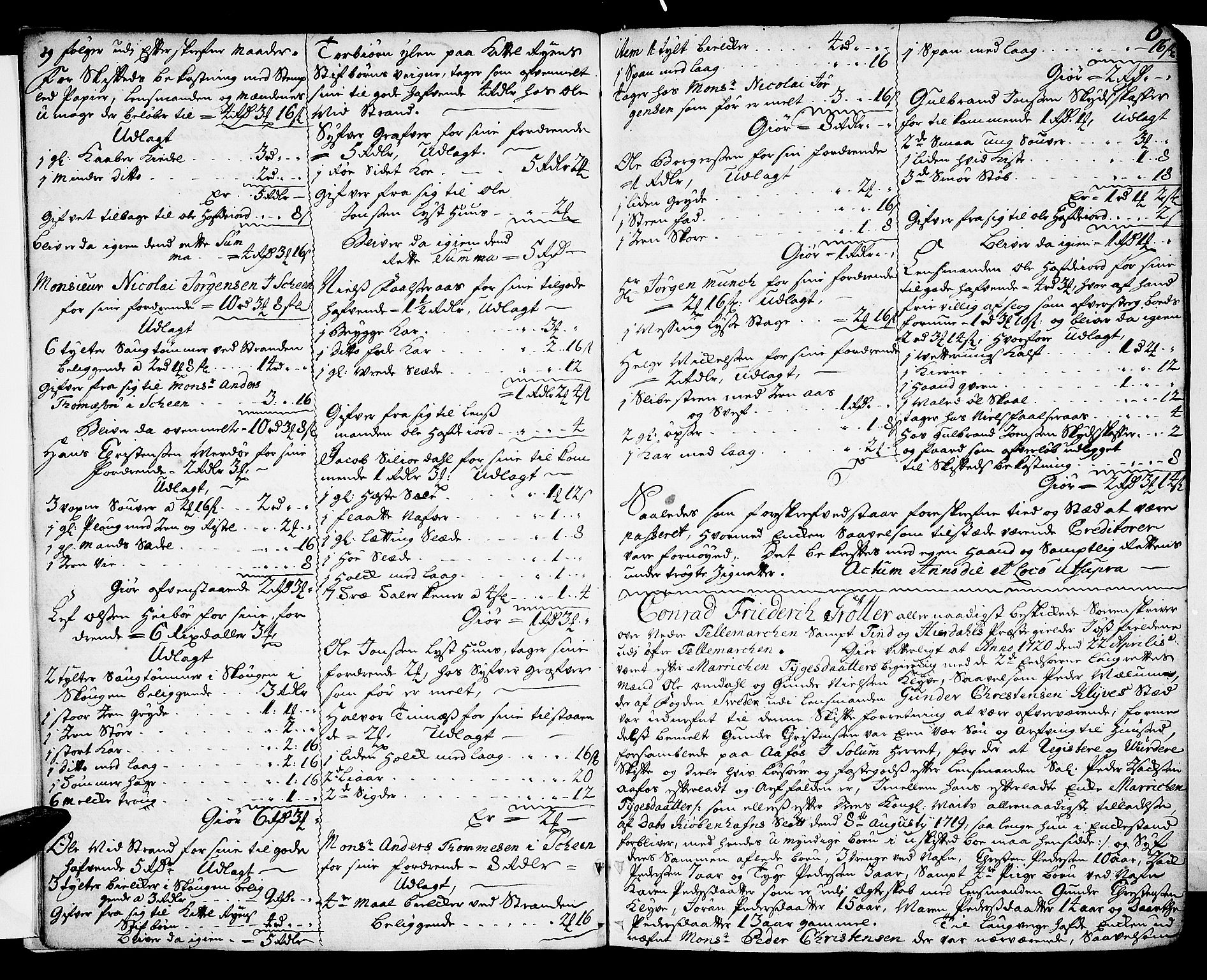 Nedre Telemark sorenskriveri, AV/SAKO-A-135/H/Hb/Hba/L0008: Skifteprotokoll, 1720-1727, s. 5b-6a