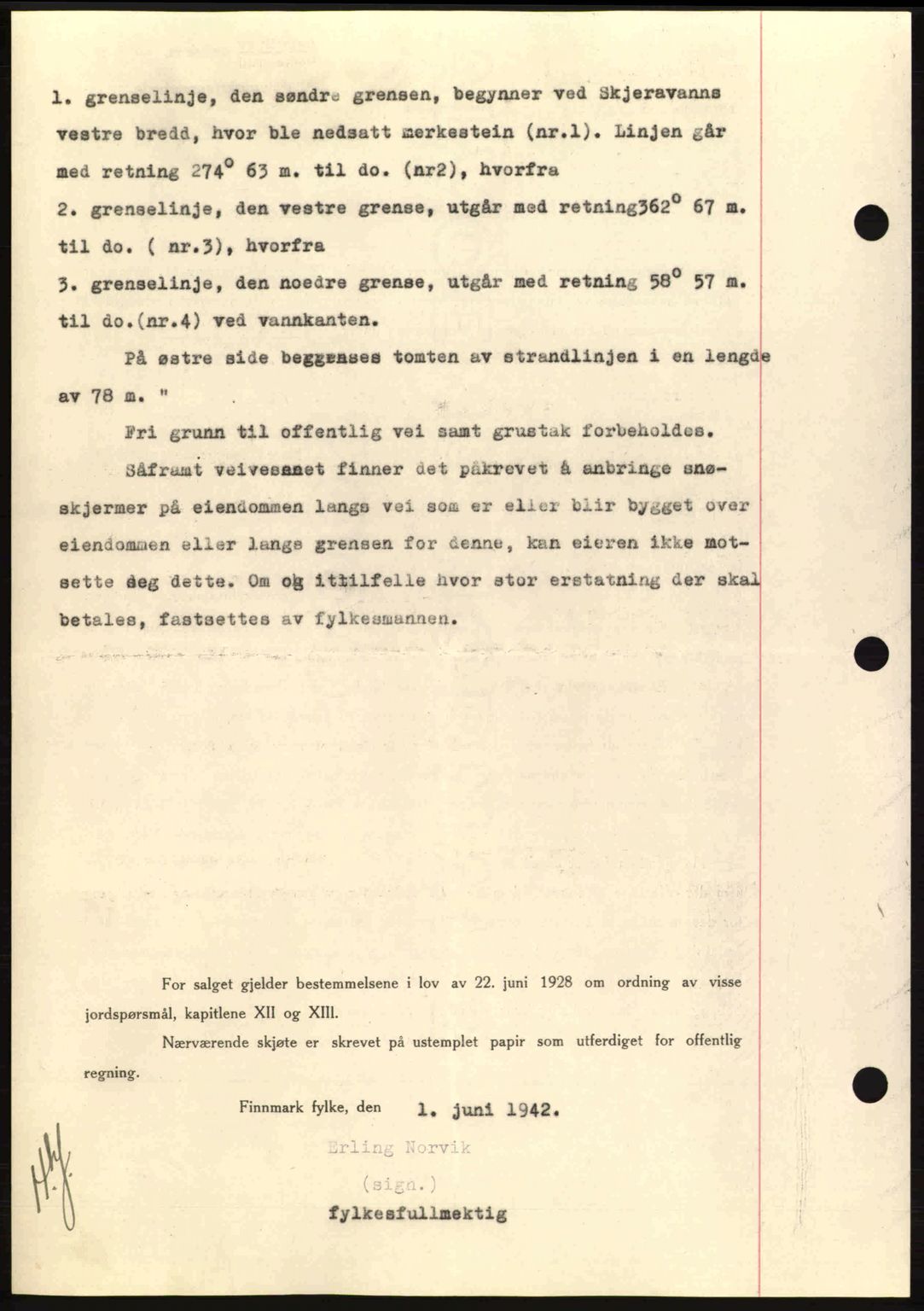 Alta fogderi/sorenskriveri, SATØ/SATØ-5/1/K/Kd/L0033pantebok: Pantebok nr. 33, 1940-1943, Dagboknr: 310/1942