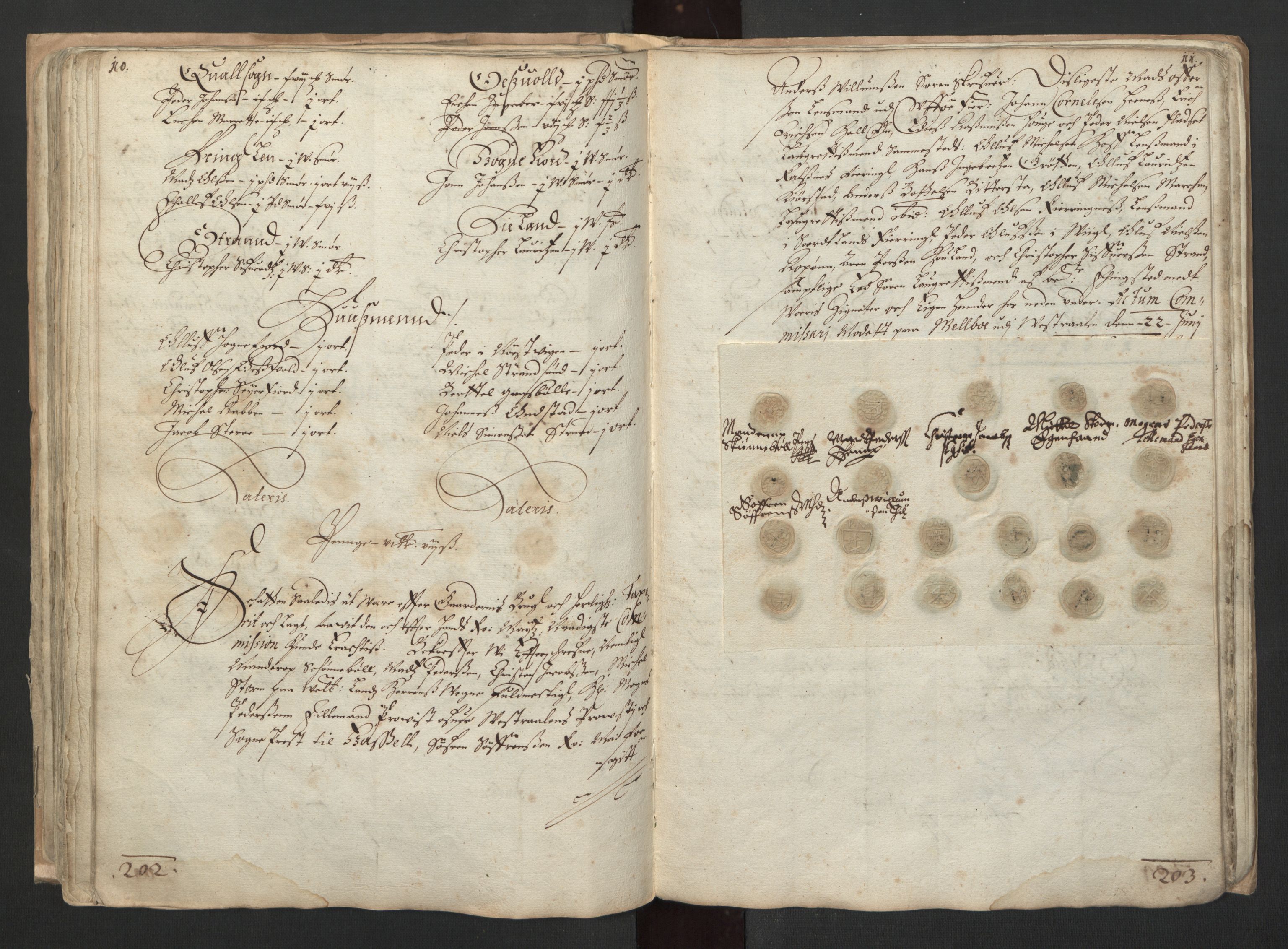 Rentekammeret inntil 1814, Realistisk ordnet avdeling, AV/RA-EA-4070/L/L0030/0002: Nordland lagdømme: / Skattemanntall, 1662, s. 202-203