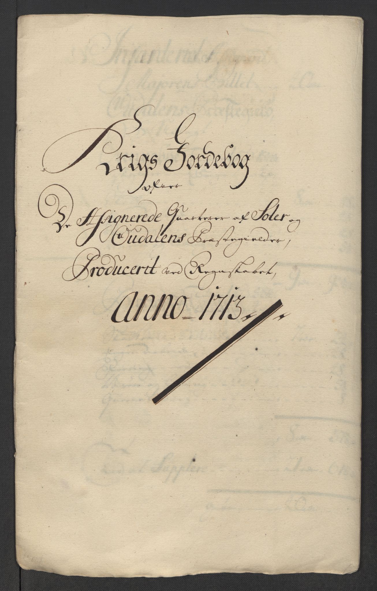 Rentekammeret inntil 1814, Reviderte regnskaper, Fogderegnskap, RA/EA-4092/R13/L0850: Fogderegnskap Solør, Odal og Østerdal, 1713, s. 370