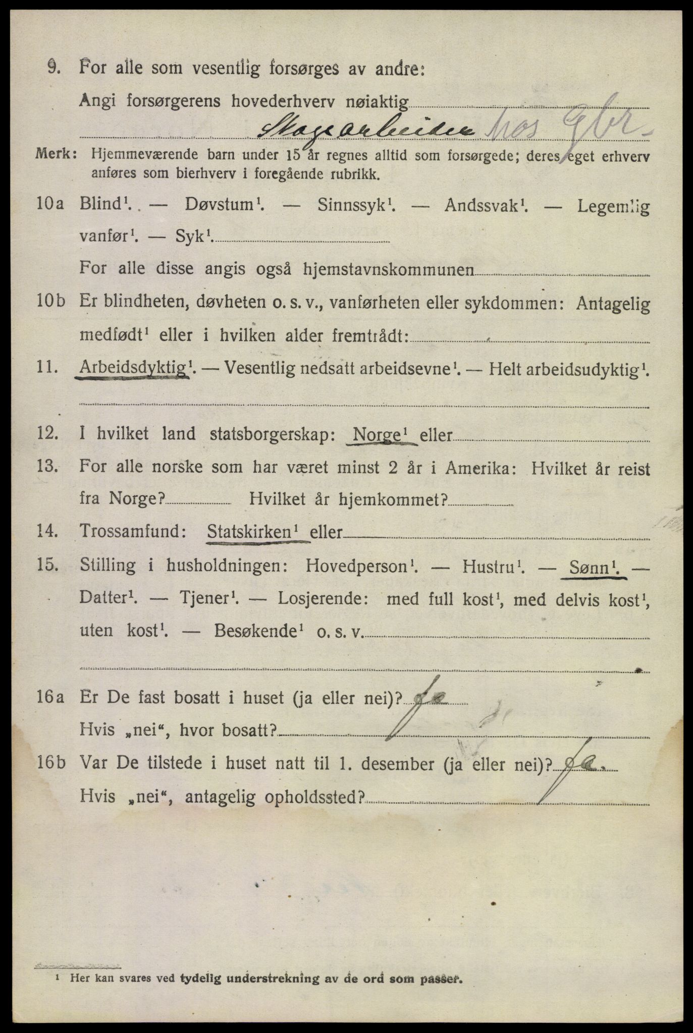 SAKO, Folketelling 1920 for 0824 Gransherad herred, 1920, s. 2705