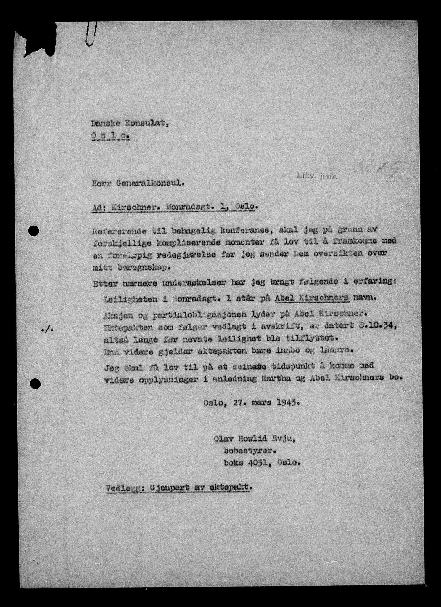 Justisdepartementet, Tilbakeføringskontoret for inndratte formuer, AV/RA-S-1564/H/Hc/Hcc/L0951: --, 1945-1947, s. 487