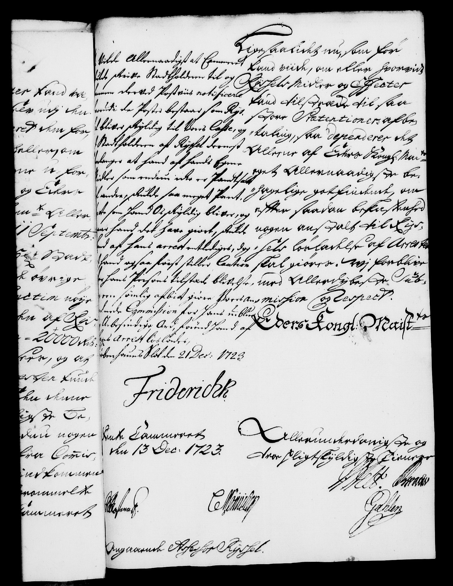Rentekammeret, Kammerkanselliet, AV/RA-EA-3111/G/Gf/Gfa/L0006: Norsk relasjons- og resolusjonsprotokoll (merket RK 52.6), 1723, s. 1396