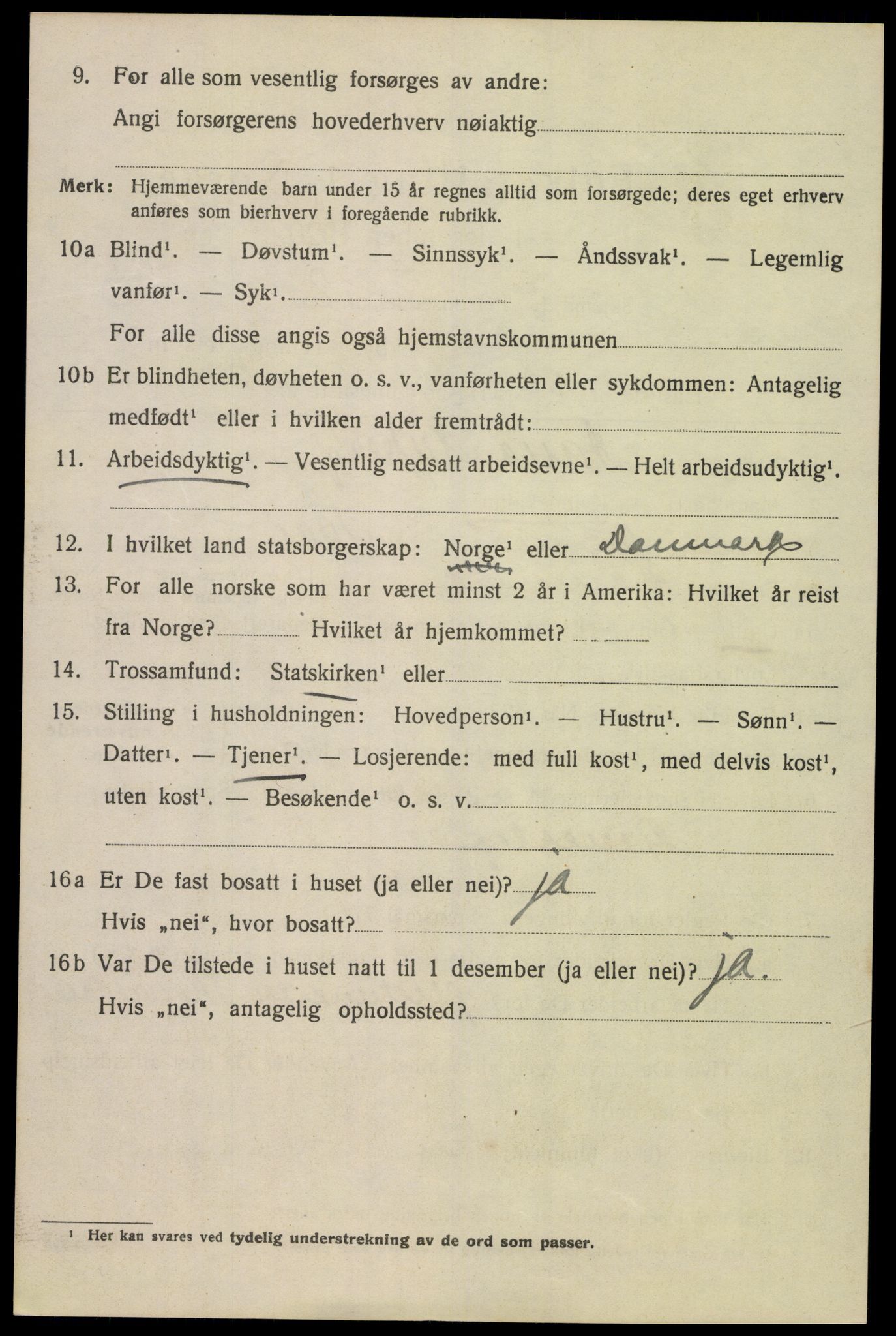 SAK, Folketelling 1920 for 1002 Mandal ladested, 1920, s. 4148