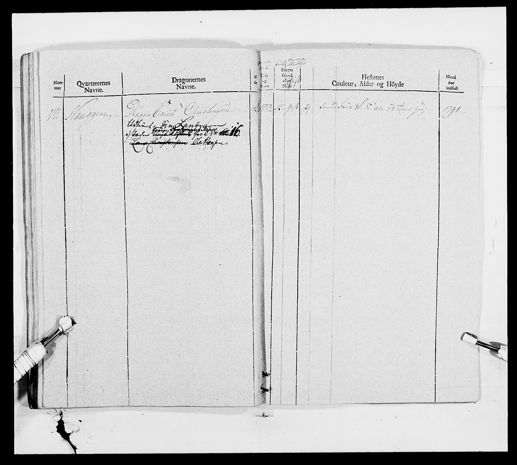 Generalitets- og kommissariatskollegiet, Det kongelige norske kommissariatskollegium, AV/RA-EA-5420/E/Eh/L0011: Smålenske dragonregiment, 1795-1807, s. 176