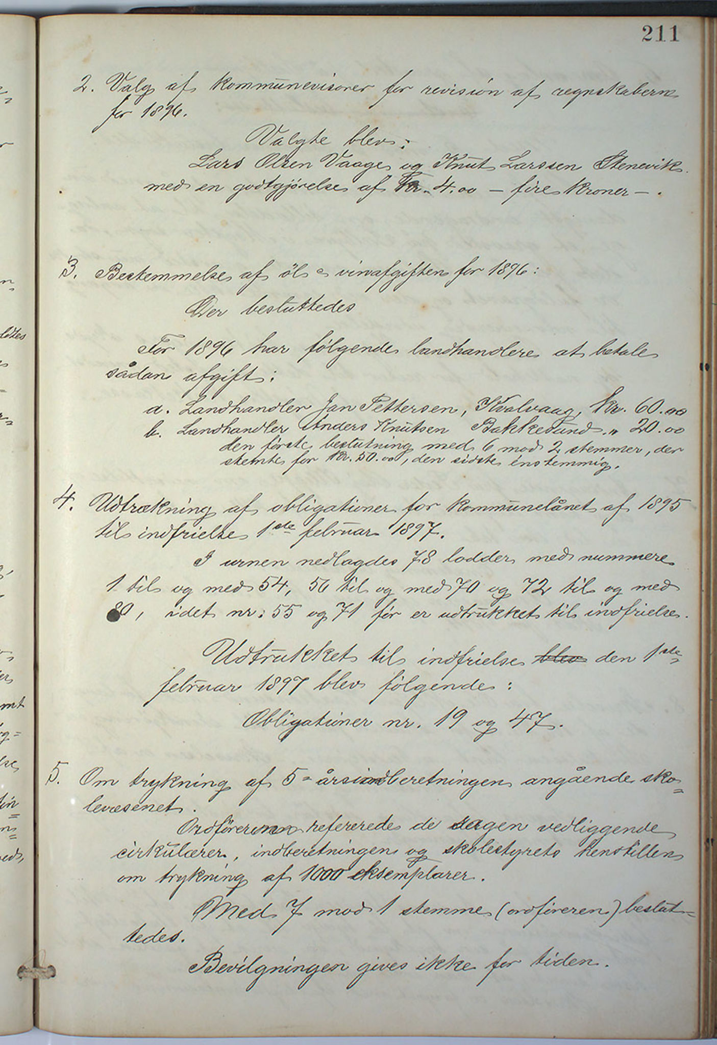 Austevoll kommune. Formannskapet, IKAH/1244-021/A/Aa/L0001: Forhandlingsprotokoll for heradstyret, 1886-1900, s. 422