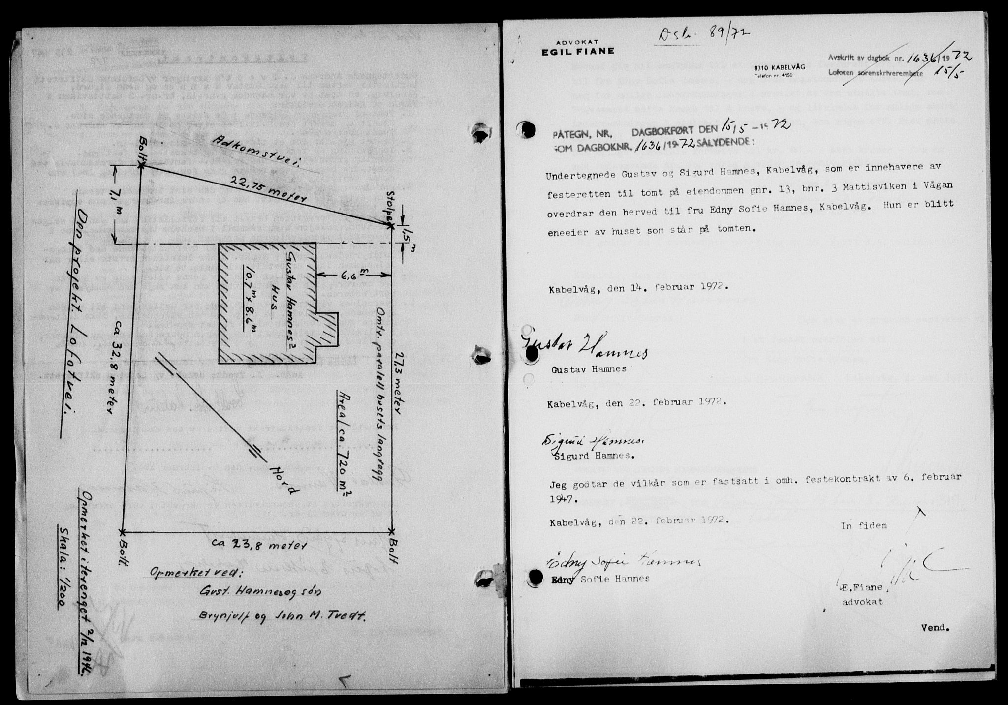 Lofoten sorenskriveri, SAT/A-0017/1/2/2C/L0015a: Pantebok nr. 15a, 1946-1947, Dagboknr: 235/1947