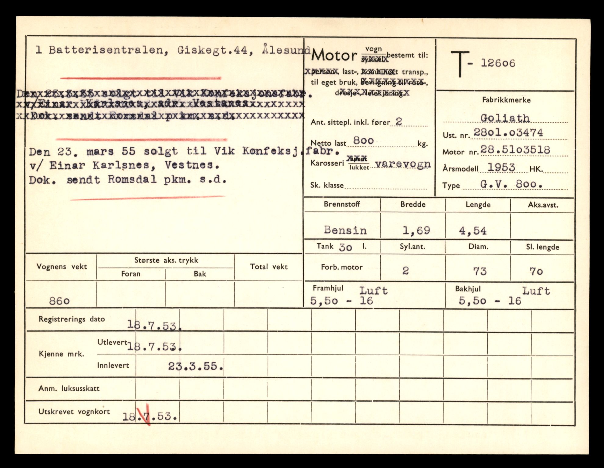 Møre og Romsdal vegkontor - Ålesund trafikkstasjon, AV/SAT-A-4099/F/Fe/L0034: Registreringskort for kjøretøy T 12500 - T 12652, 1927-1998, s. 2062