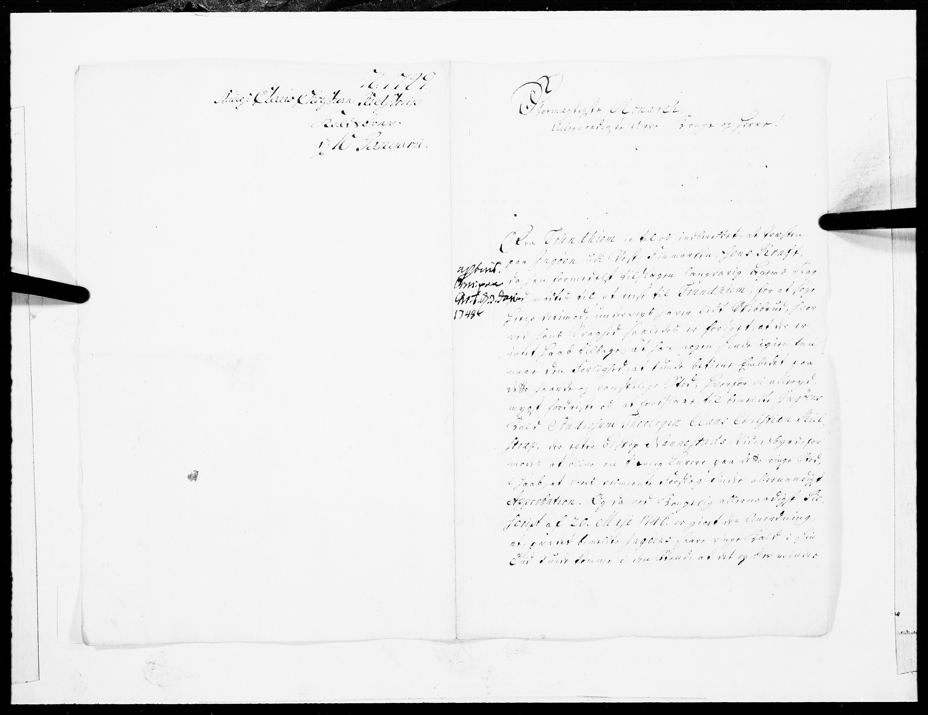 Danske Kanselli 1572-1799, AV/RA-EA-3023/F/Fc/Fcc/Fcca/L0151: Norske innlegg 1572-1799, 1749, s. 7