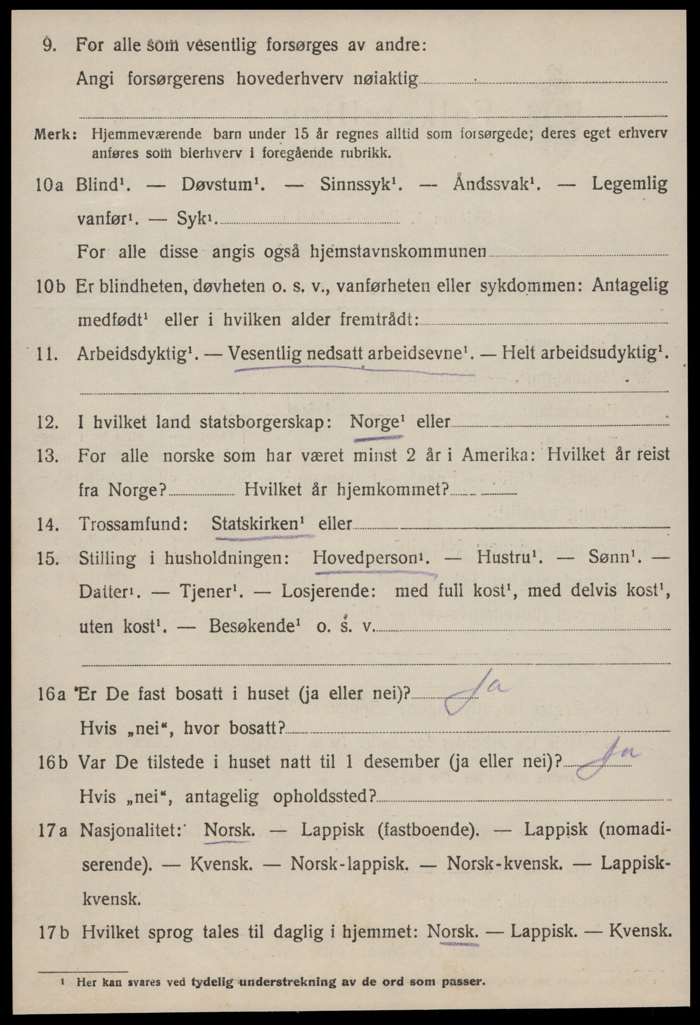 SAT, Folketelling 1920 for 1654 Leinstrand herred, 1920, s. 2272