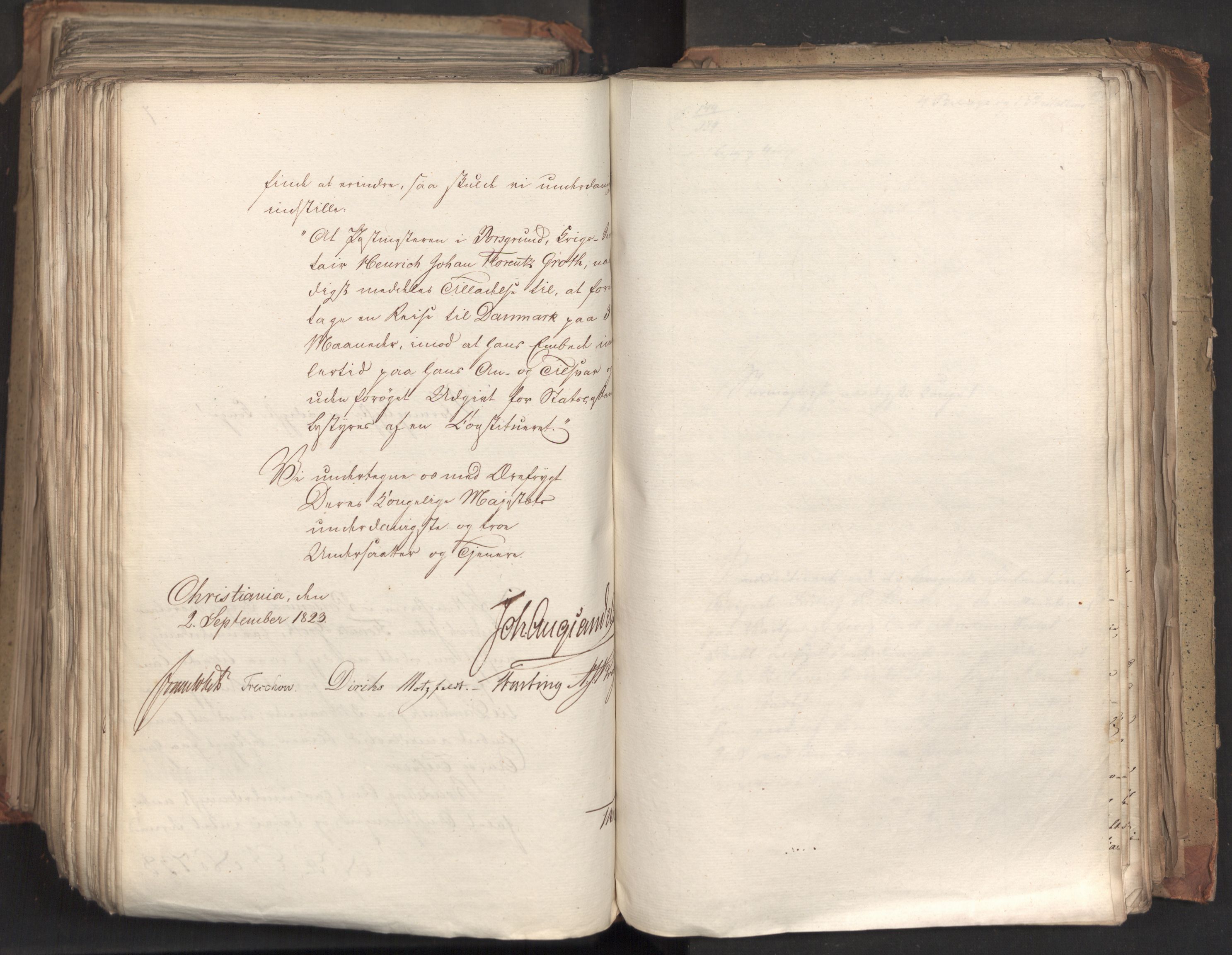 Statsrådsavdelingen i Stockholm, AV/RA-S-1003/D/Da/L0035: Regjeringsinnstillinger nr. 541-840, 1823, s. 539