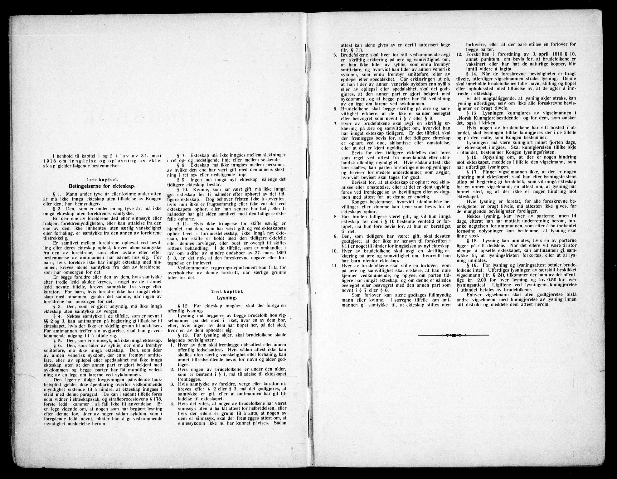 Frogner prestekontor Kirkebøker, SAO/A-10886/H/Ha/L0007: Lysningsprotokoll nr. 7, 1927-1934