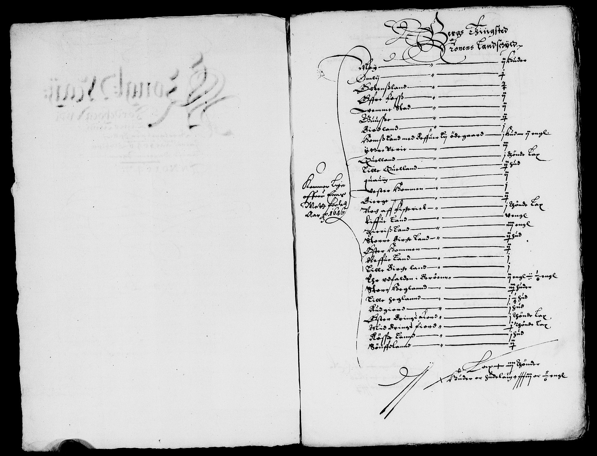 Rentekammeret inntil 1814, Reviderte regnskaper, Lensregnskaper, RA/EA-5023/R/Rb/Rbr/L0016: Lista len, 1645-1647