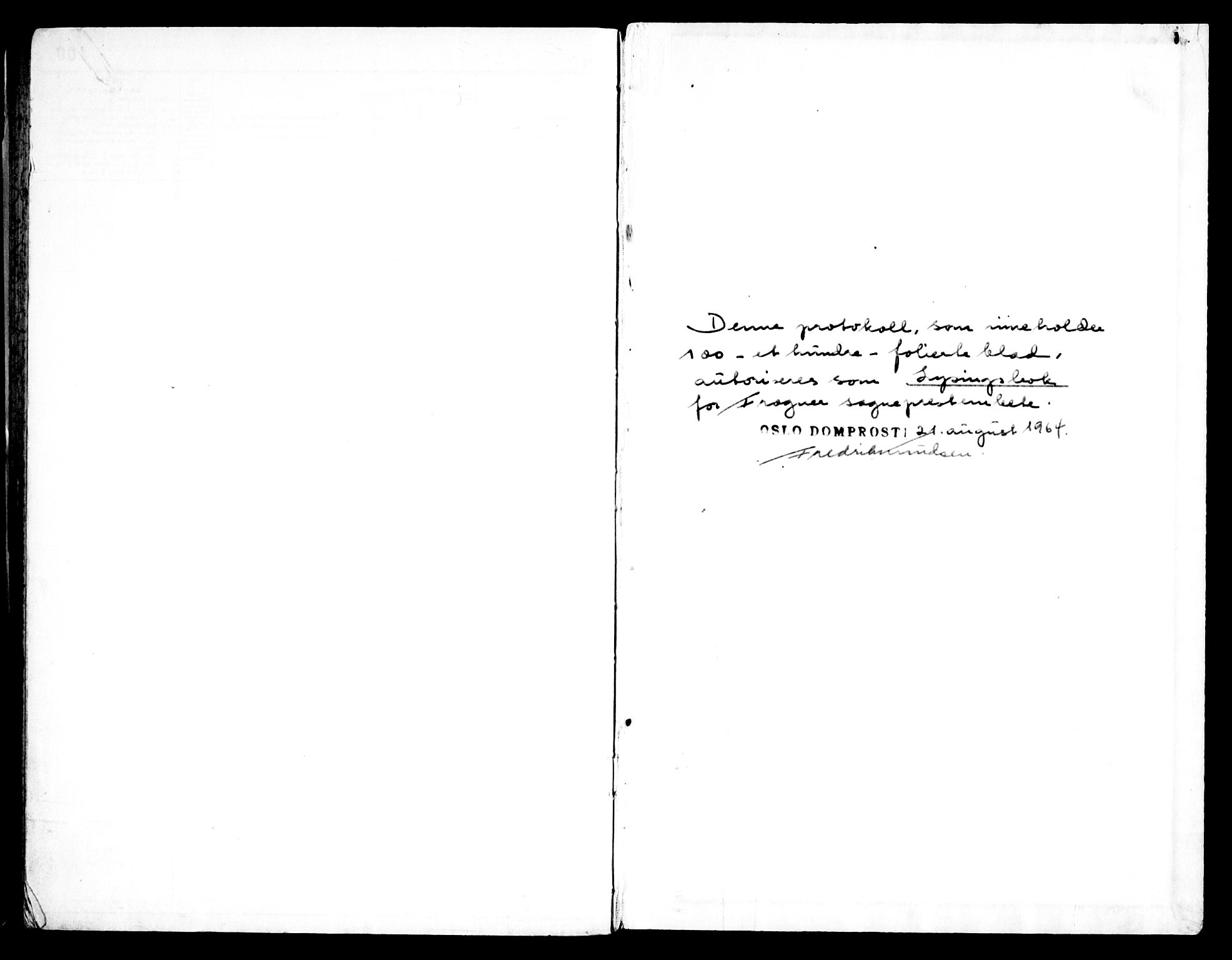 Frogner prestekontor Kirkebøker, SAO/A-10886/H/Ha/L0013: Lysningsprotokoll nr. 13, 1965-1969