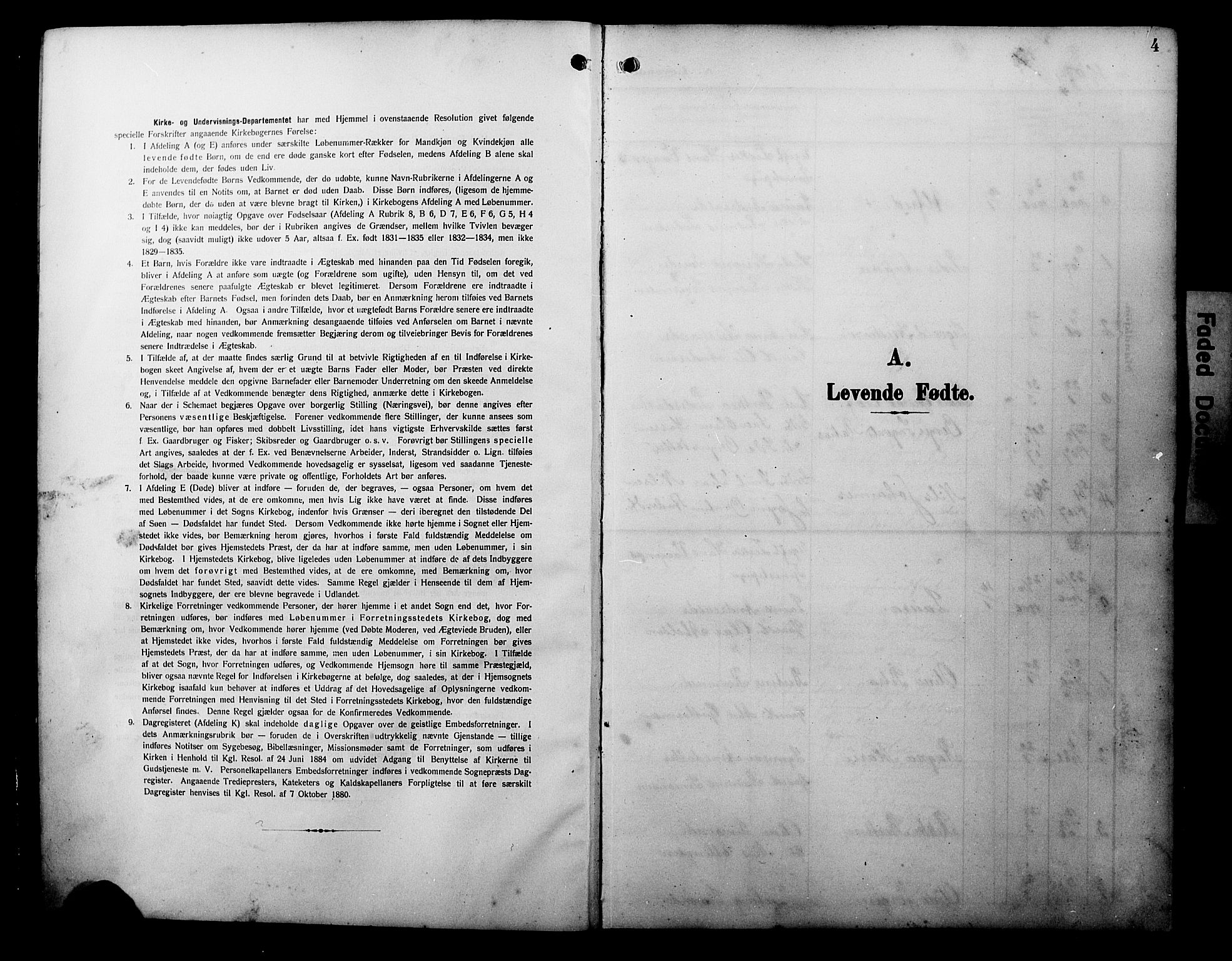 Davik sokneprestembete, SAB/A-79701/H/Hab/Habc/L0003: Klokkerbok nr. C 3, 1907-1929, s. 4