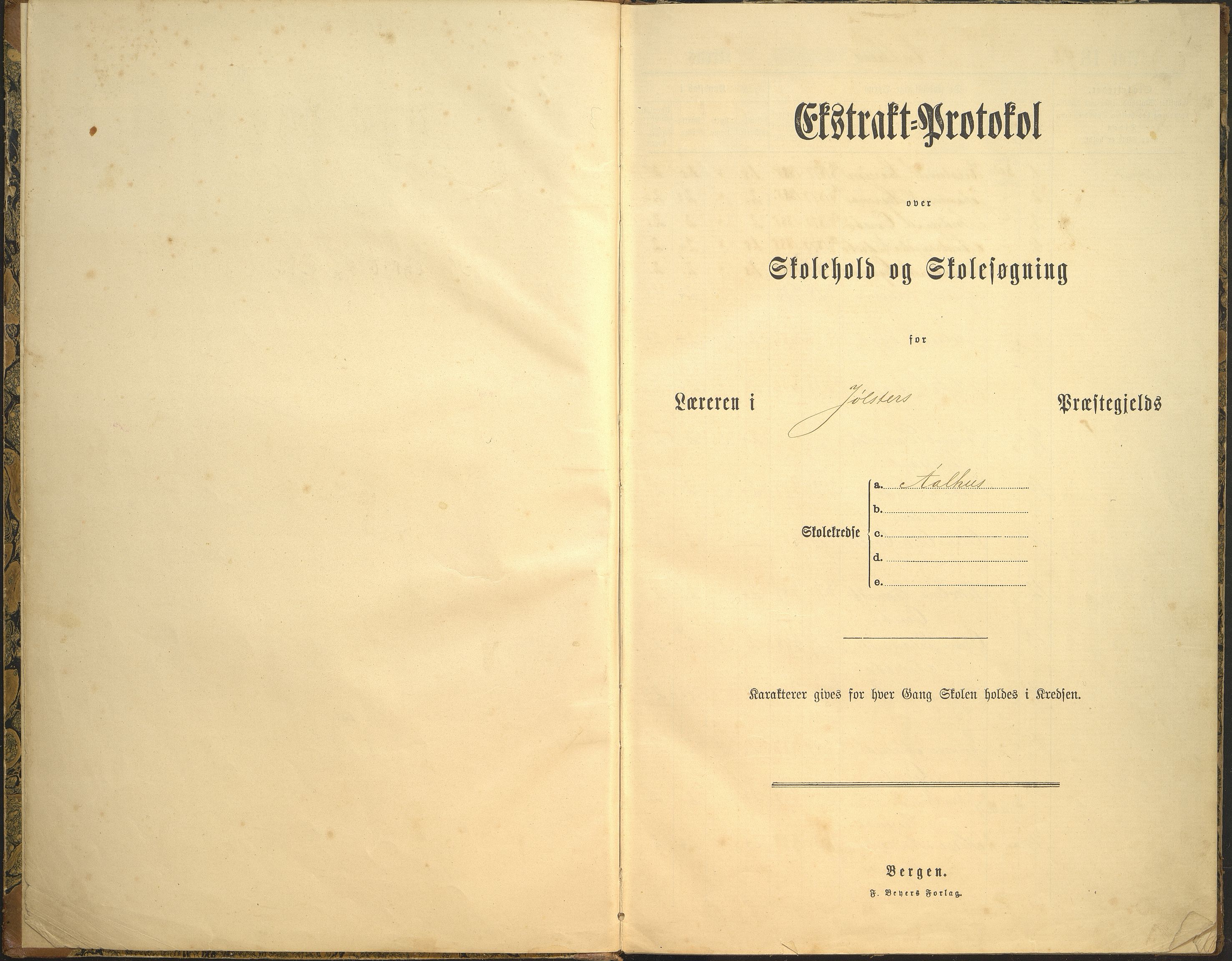 Jølster kommune. Svidal skule, VLFK/K-14310.520.03/542/L0003: skuleprotokoll for Ålhus skule og Svidal skule, 1892-1915