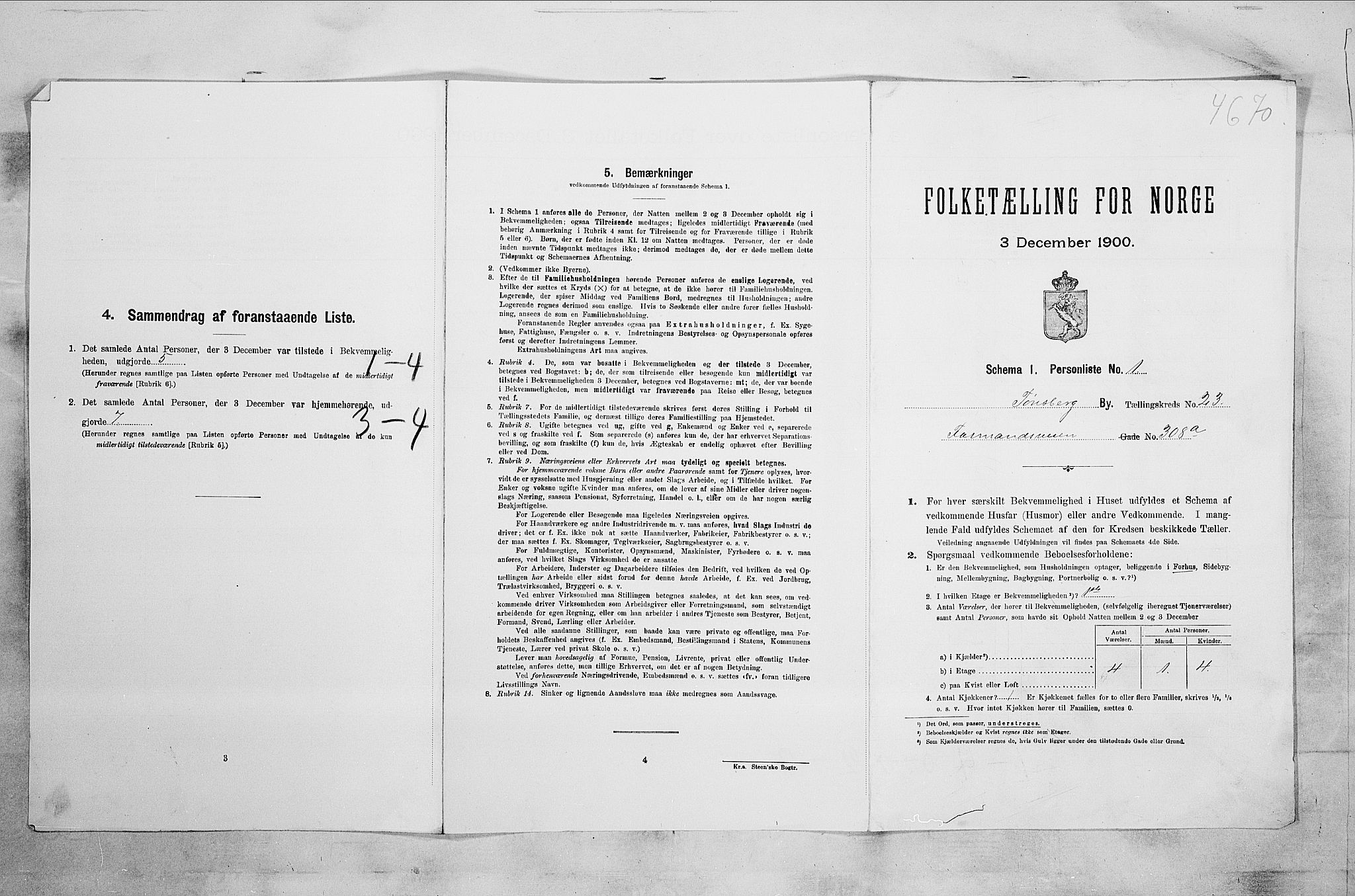 RA, Folketelling 1900 for 0705 Tønsberg kjøpstad, 1900, s. 3518