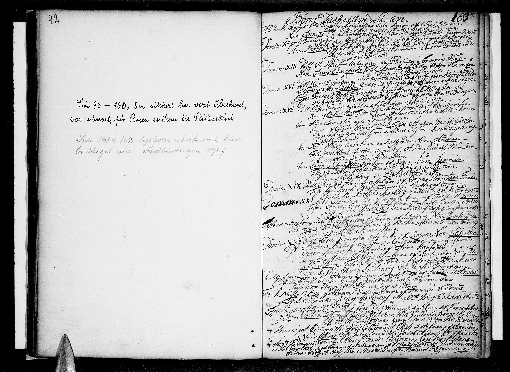 Lenvik sokneprestembete, AV/SATØ-S-1310/H/Ha/Haa/L0001kirke: Ministerialbok nr. 1, 1753-1783, s. 92