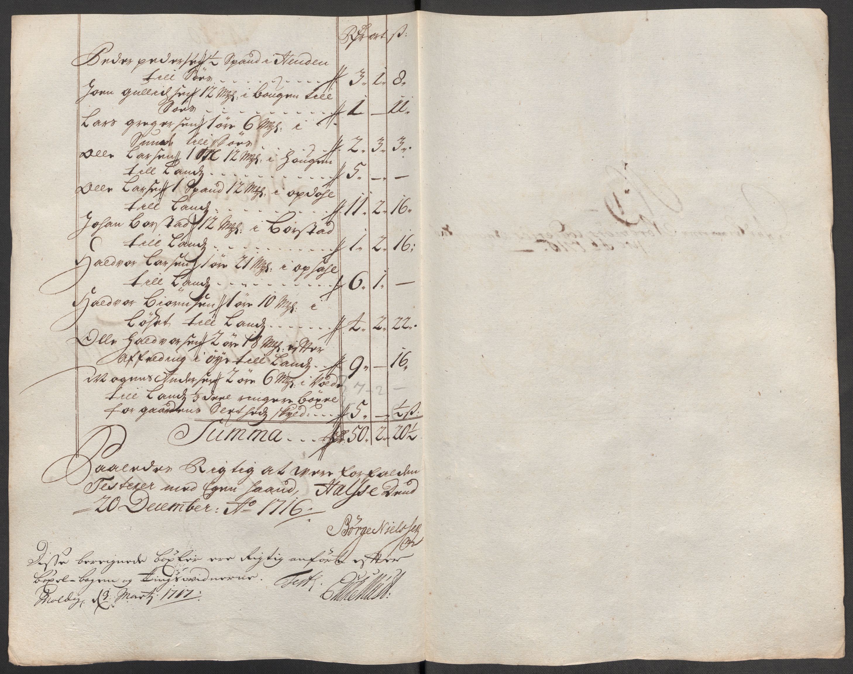 Rentekammeret inntil 1814, Reviderte regnskaper, Fogderegnskap, AV/RA-EA-4092/R56/L3749: Fogderegnskap Nordmøre, 1716, s. 138