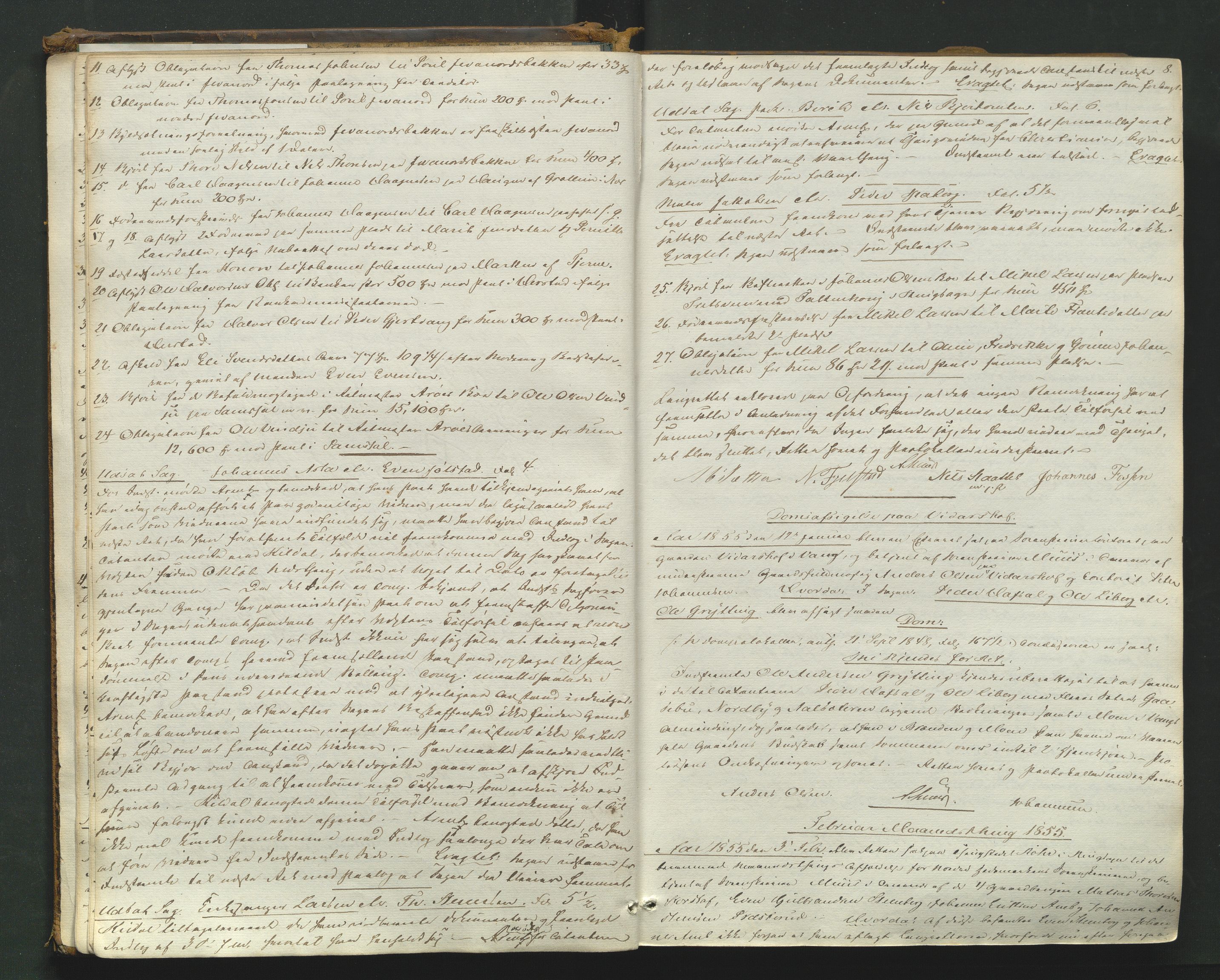 Nord-Hedmark sorenskriveri, AV/SAH-TING-012/G/Gb/L0007: Tingbok, 1854-1862, s. 7b-8a