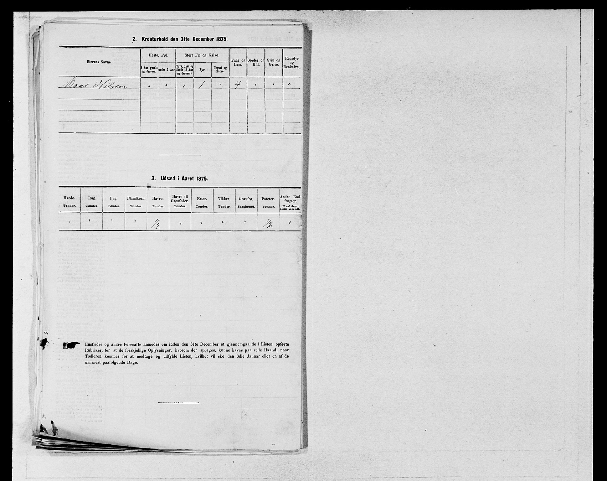 SAB, Folketelling 1875 for 1226P Strandebarm prestegjeld, 1875, s. 536