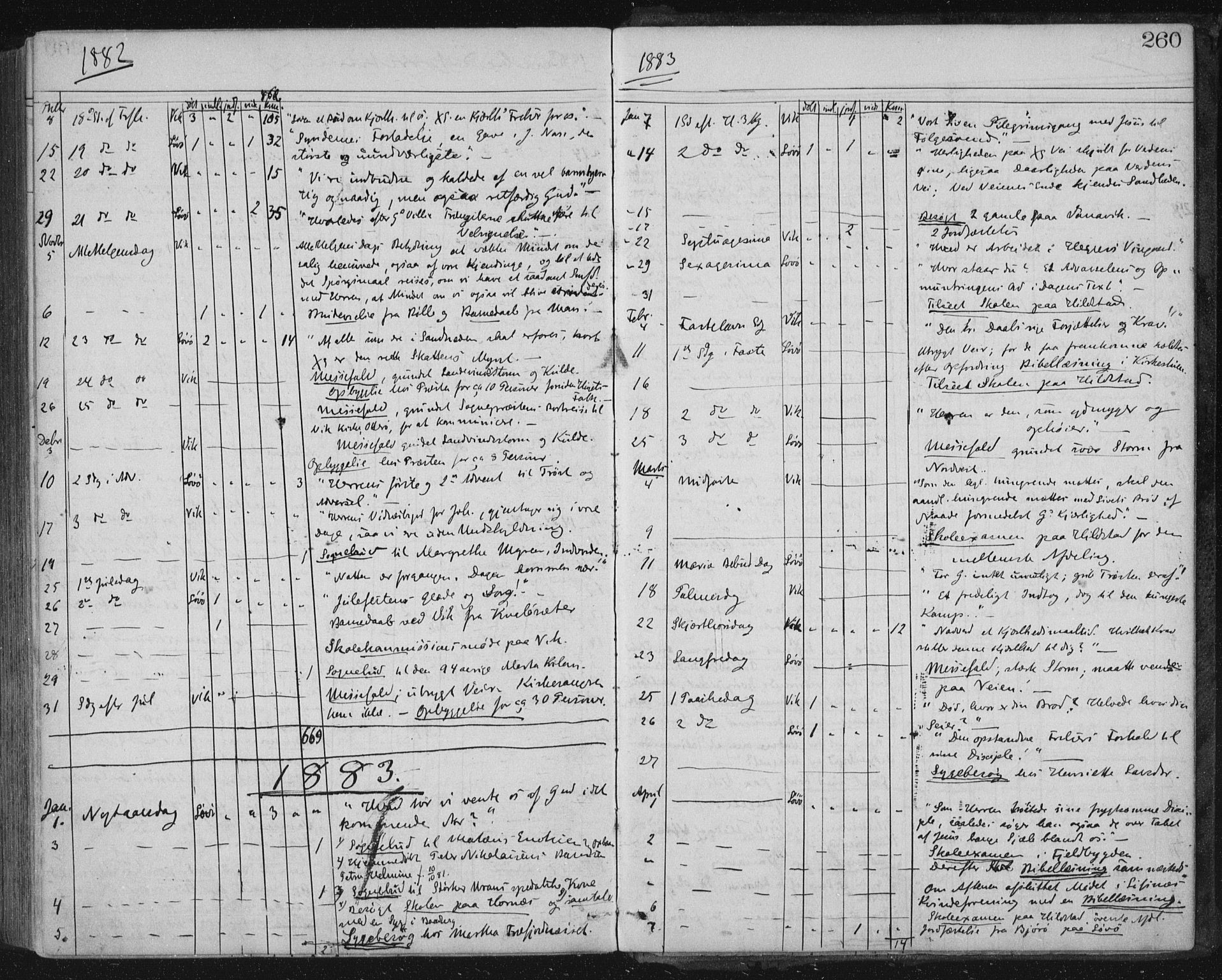 Ministerialprotokoller, klokkerbøker og fødselsregistre - Nord-Trøndelag, AV/SAT-A-1458/771/L0596: Ministerialbok nr. 771A03, 1870-1884, s. 260
